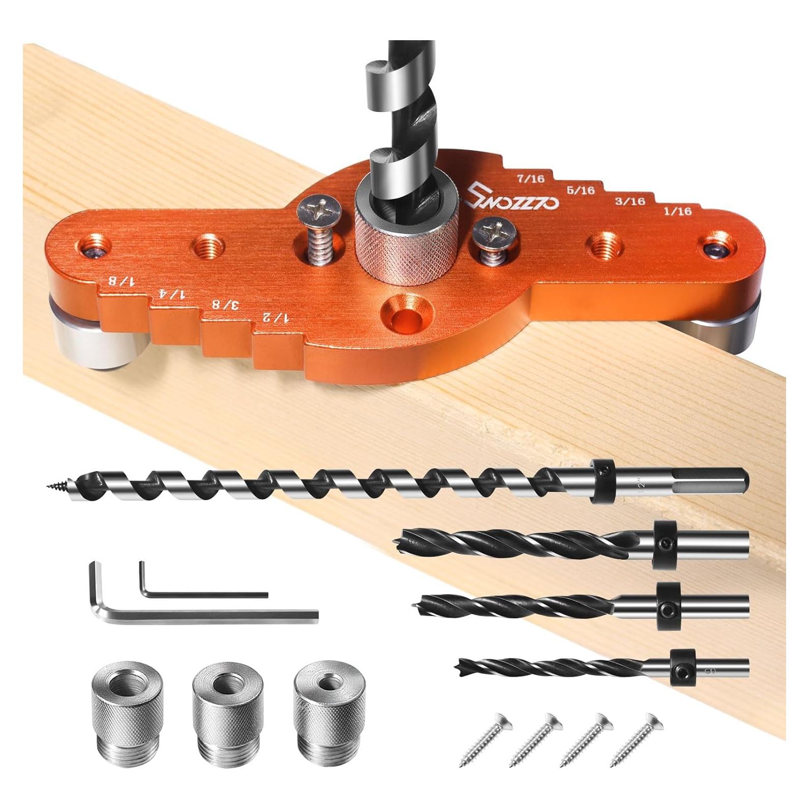 Kit Plantilla Espigas Swozzto con Brocas 6mm, 8mm, 10mm