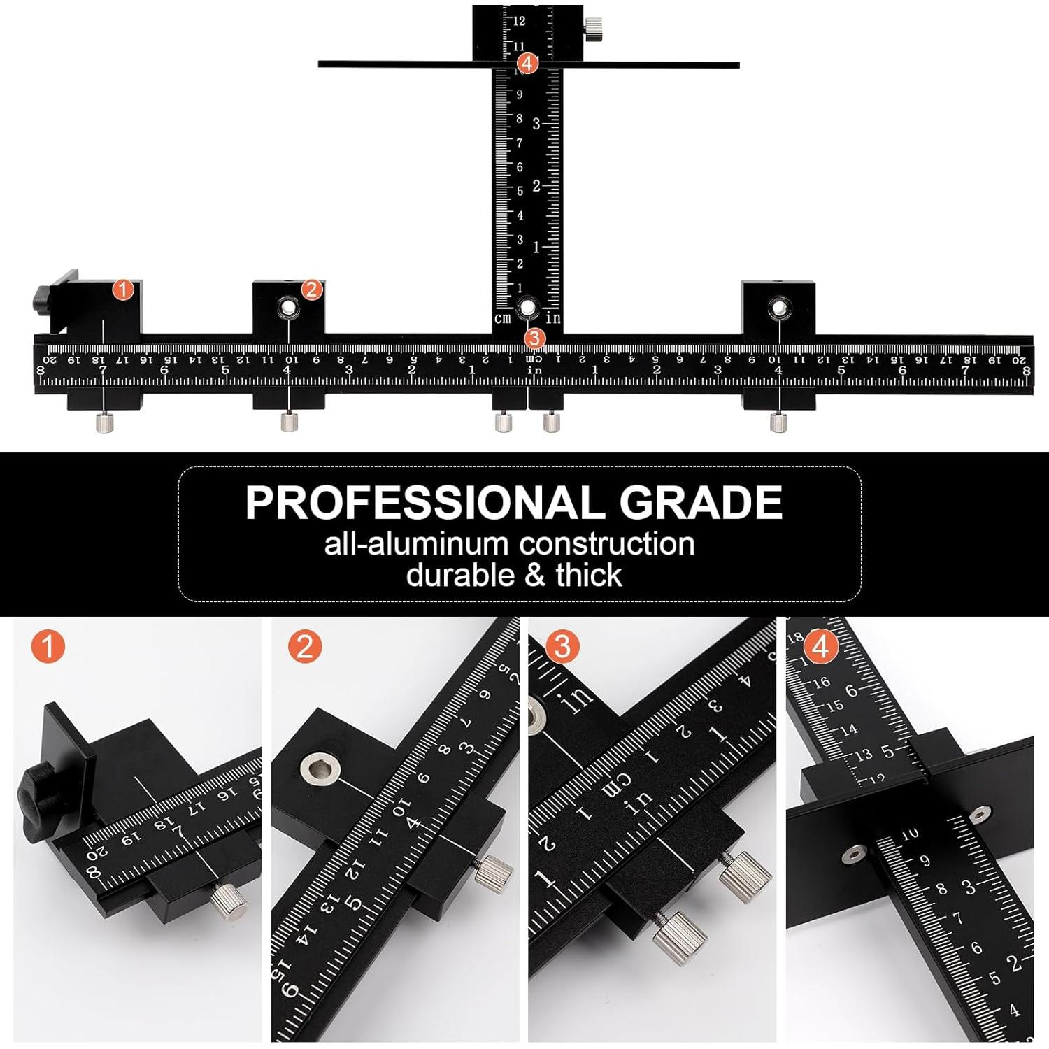 Plantilla de Perforación Ajustable GAINNEER para Gabinetes