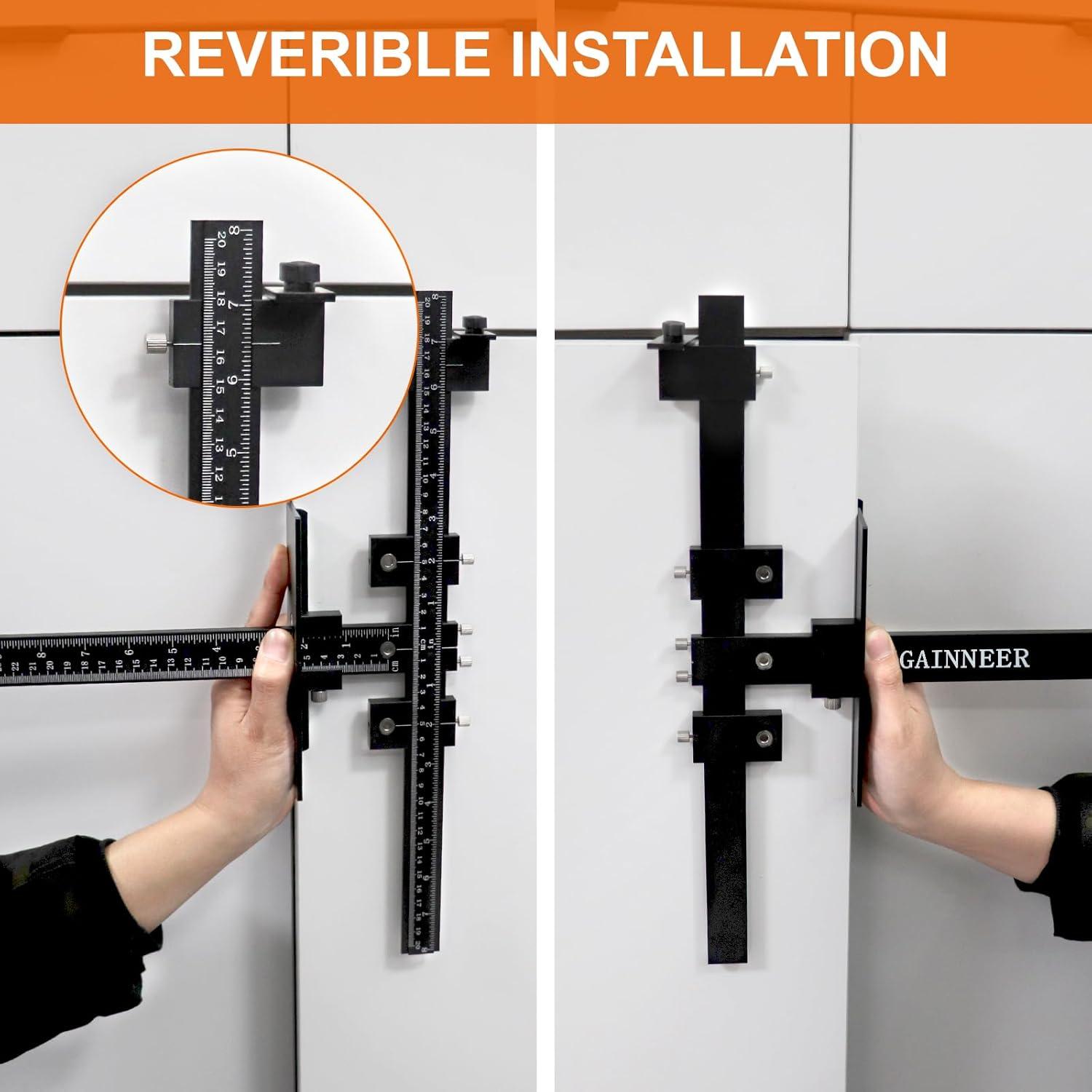 Plantilla de Perforación Ajustable GAINNEER para Gabinetes