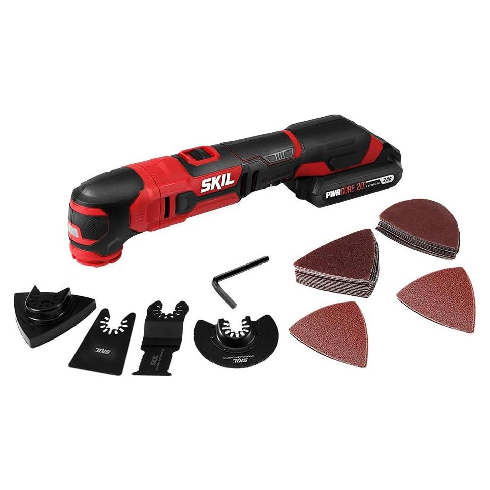 Herramienta Oscilante SKIL 20V con Batería y 32 Accesorios