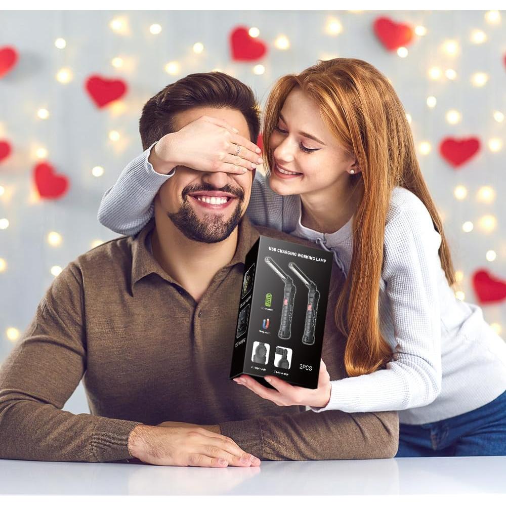 Linterna de Trabajo LED FIBRAVE GZD-001 Recargable 2PCS