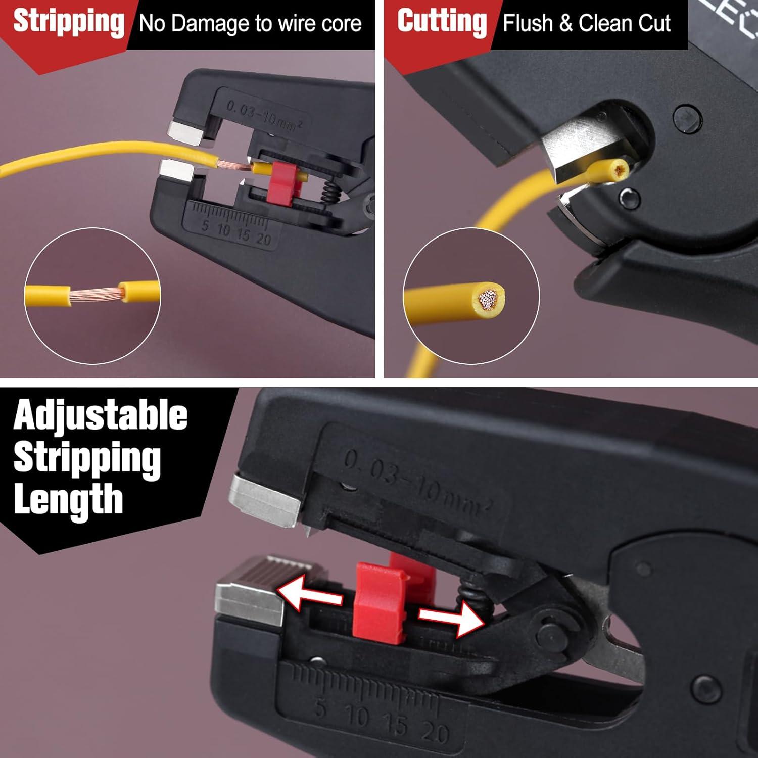 Desforrador de Cables 2 en 1 LEONTOOL para 7-32 AWG