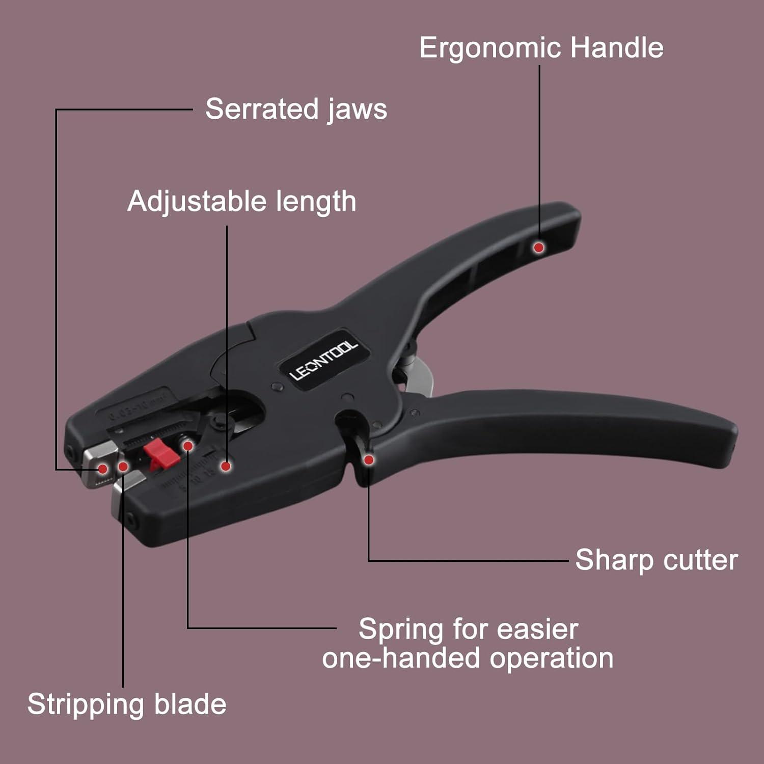 Desforrador de Cables 2 en 1 LEONTOOL para 7-32 AWG
