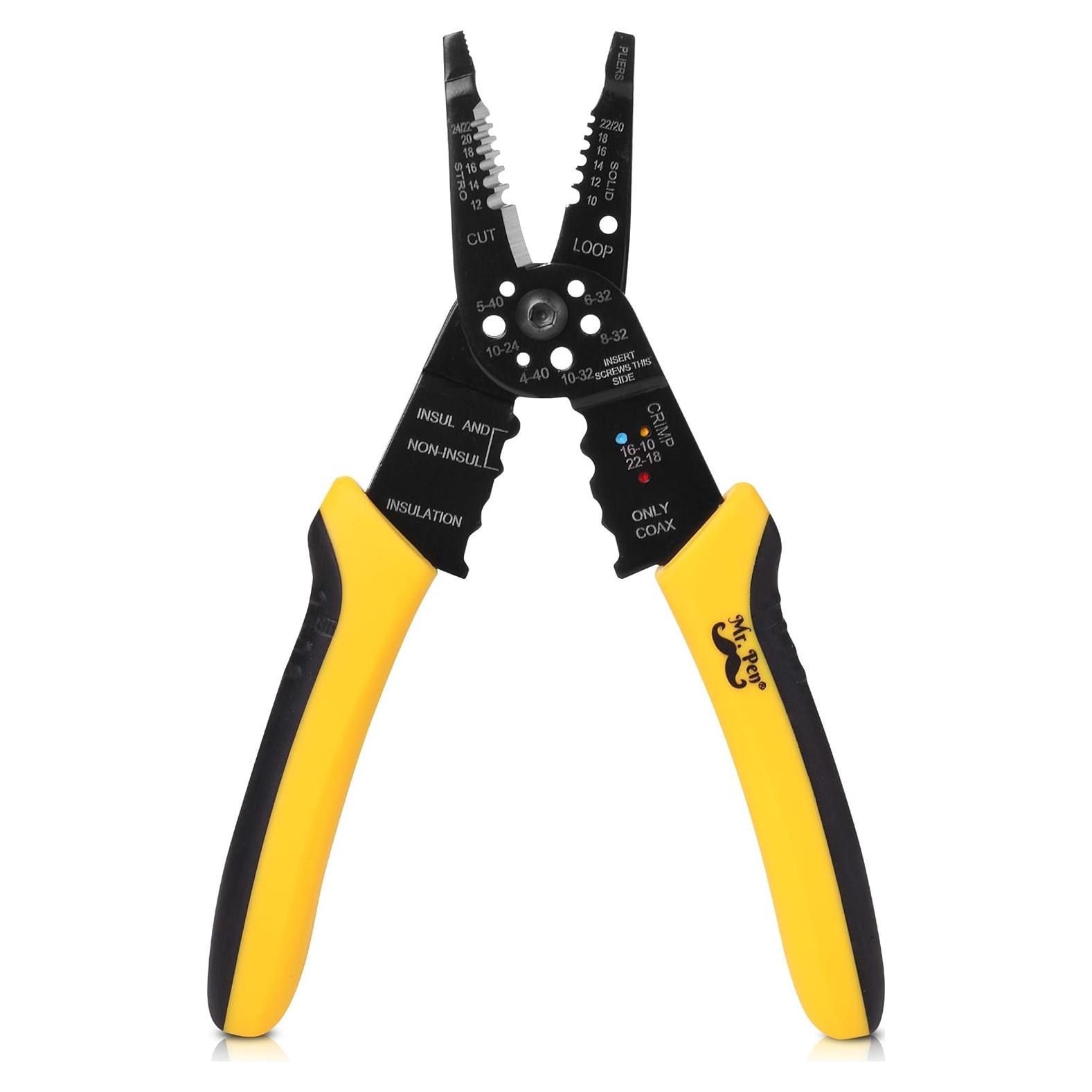 Pelacables y Cortacables Mr. Pen 20 cm, Ergonomico, 10-22 AWG