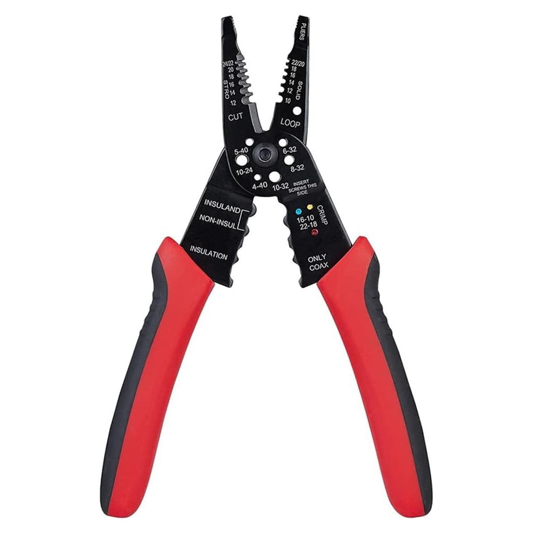 Herramienta Multiusos SZhdxsy 20 cm para Pelar, Cortar y Crimpar Cables