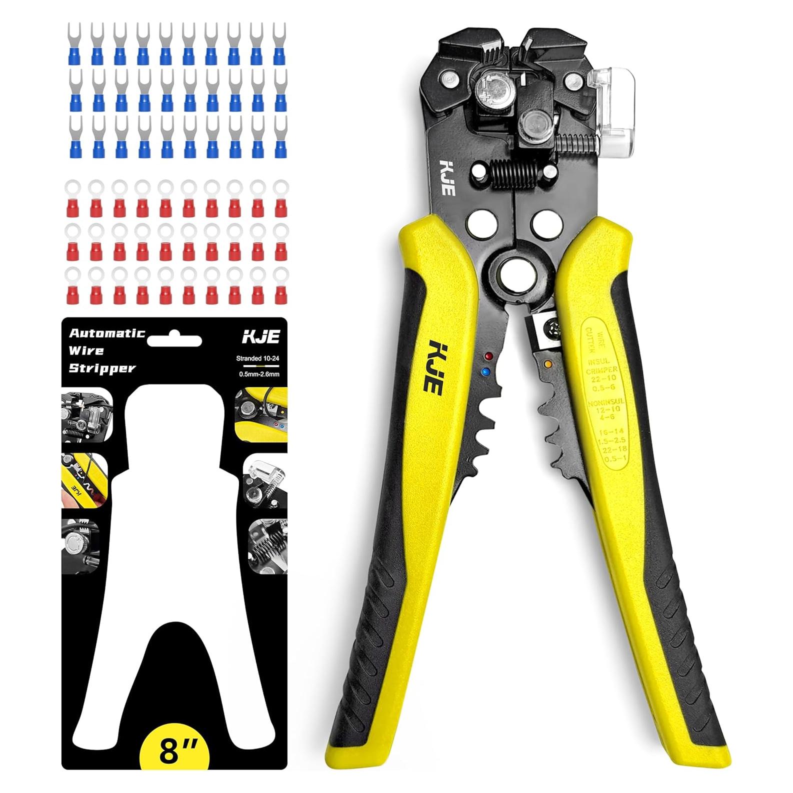 Pelacables Automático KJE 3 en 1 para Cables 10-24 AWG