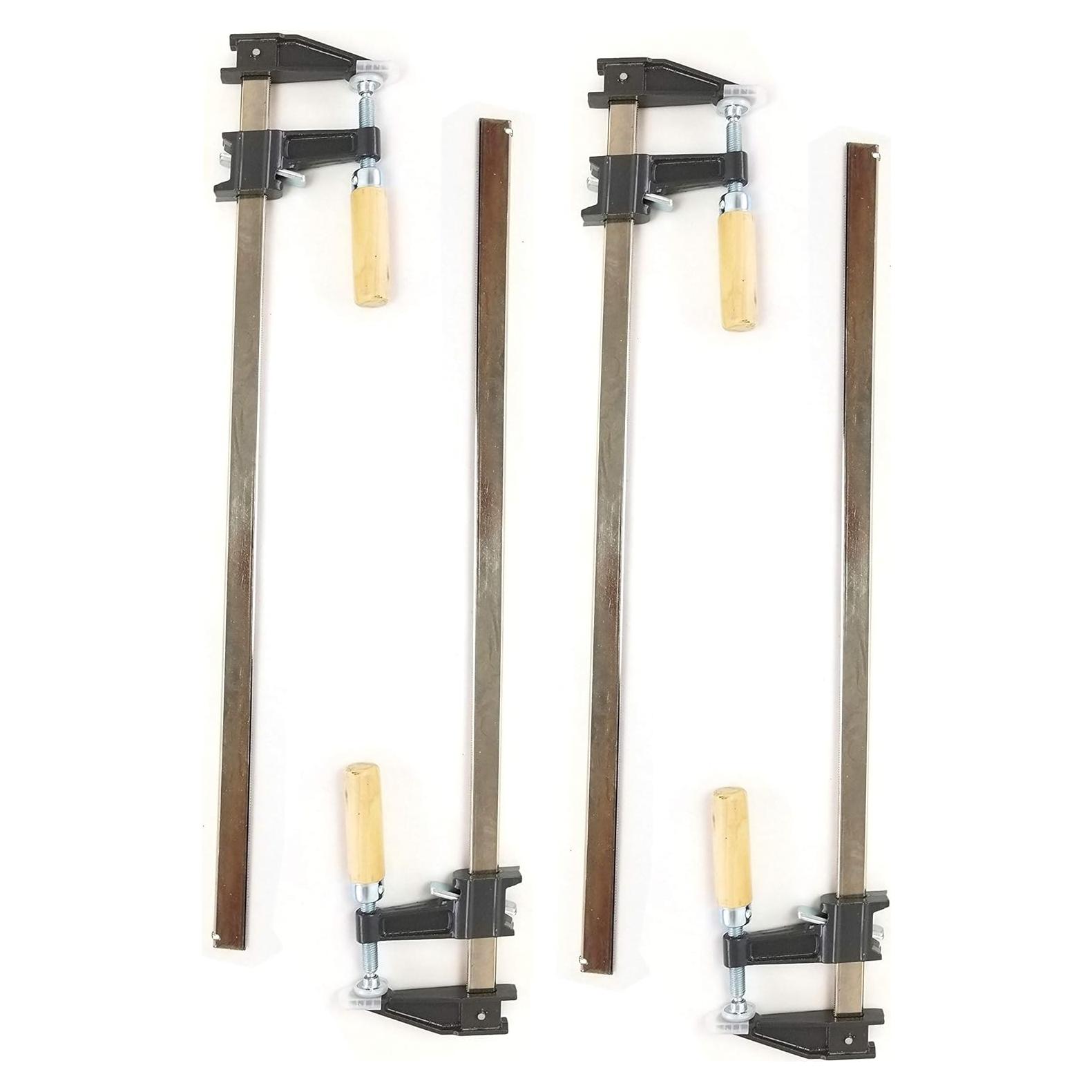 Juego de 4 abrazaderas de barra EDMBG 61 cm con trinquete