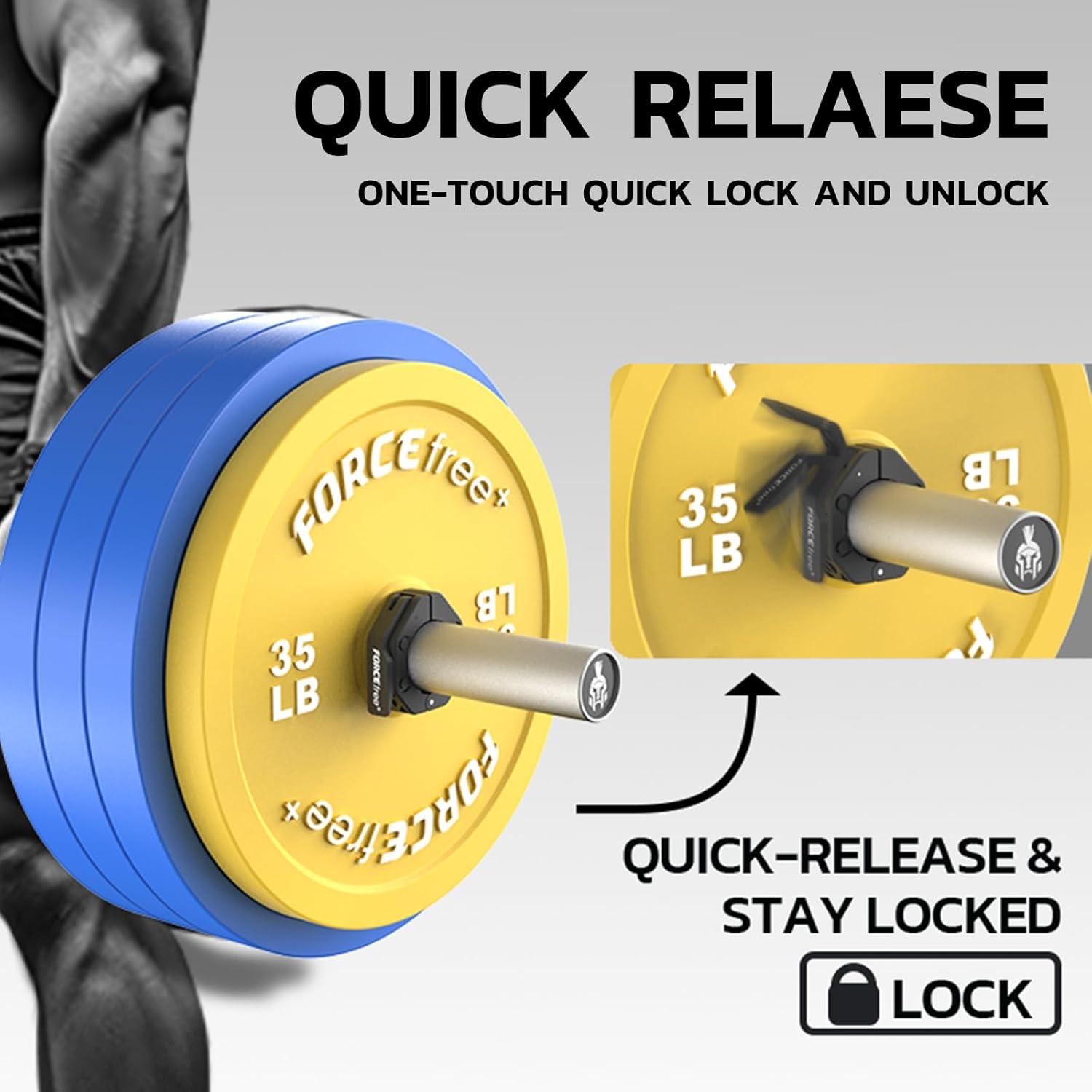 Abrazaderas de Barra Olímpica Forcefree 2" Antideslizantes