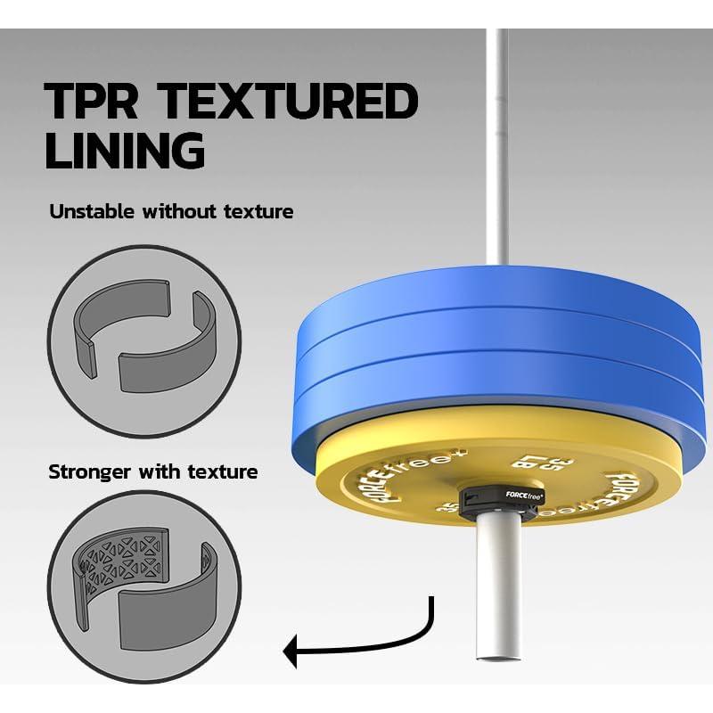 Abrazaderas de Barra Olímpica Forcefree 2" Antideslizantes