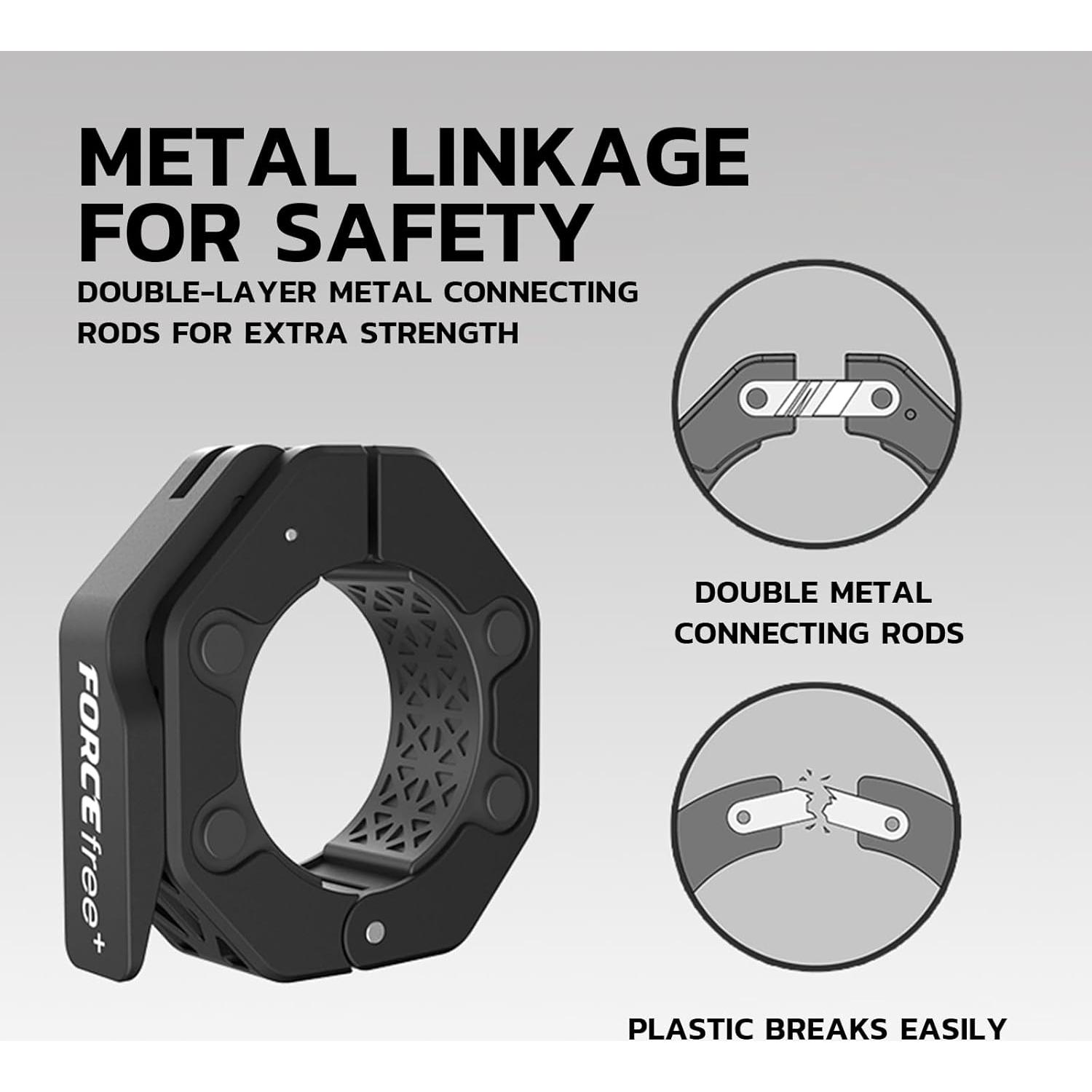 Abrazaderas de Barra Olímpica Forcefree 2" Antideslizantes