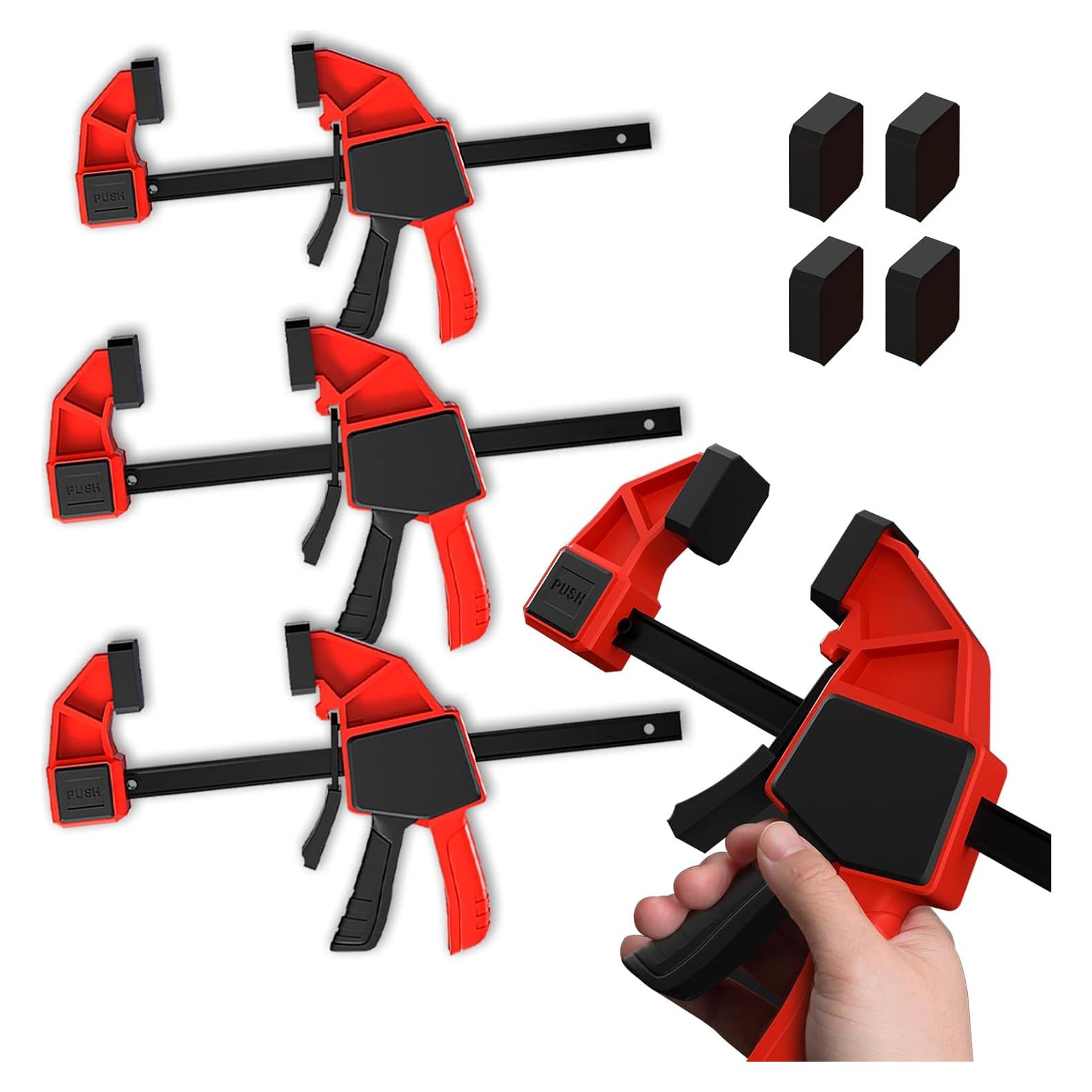 Juego de Abrazaderas F TUMAN Pro 6" y 12" - 68 kg de Fuerza