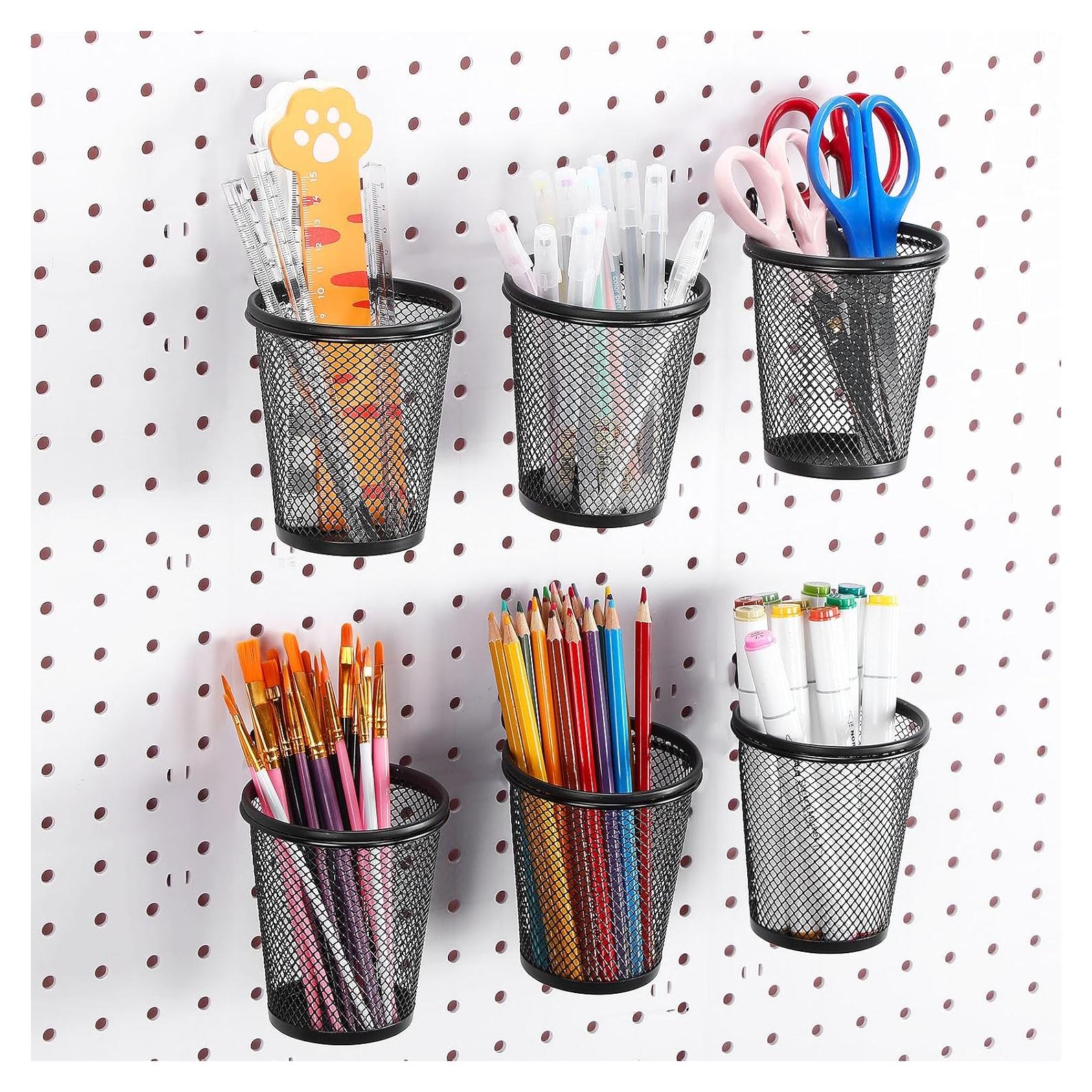 Spakon Organizador de Plumas 6 Piezas con Ganchos para Tablero