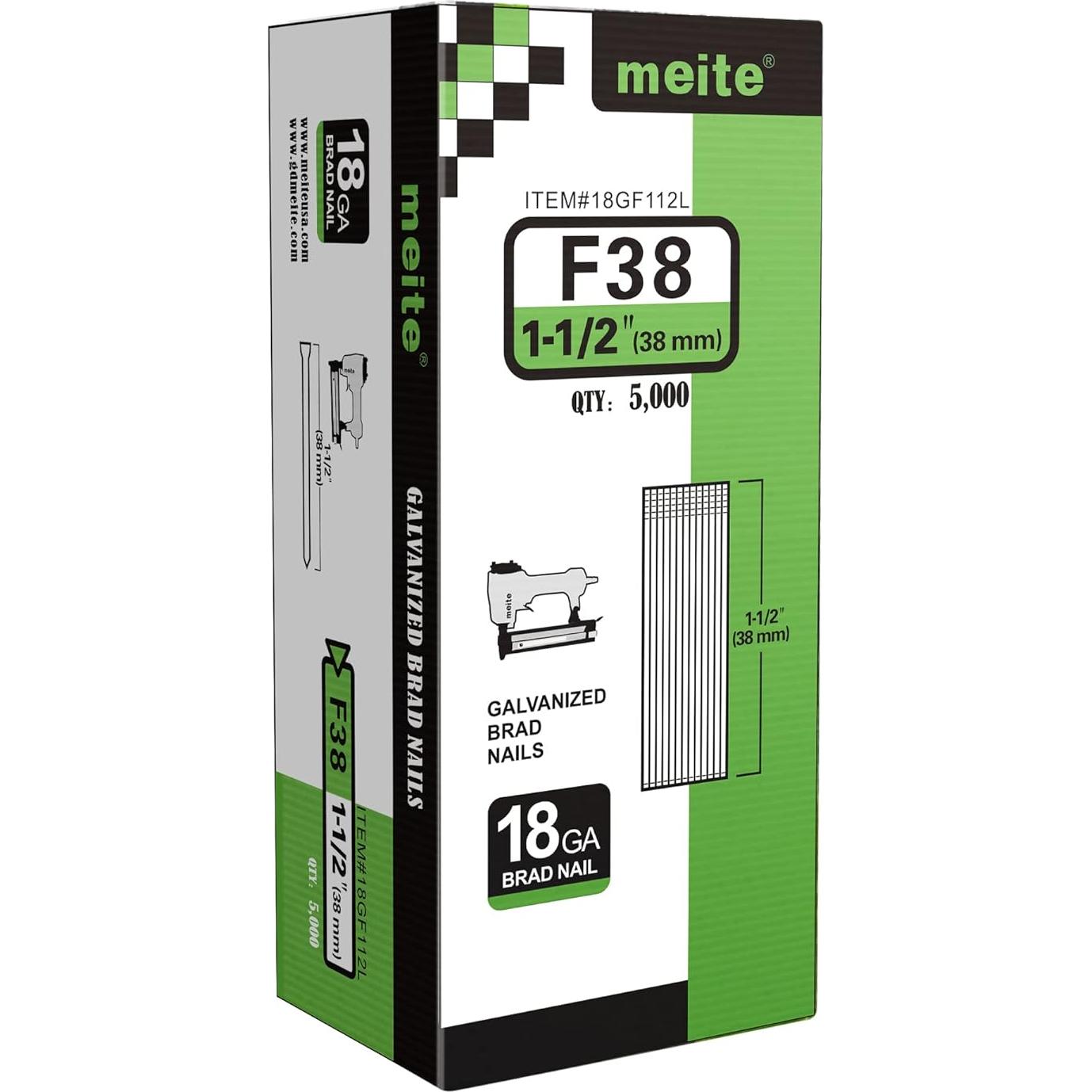 Clavos Brad Galvanizados Meite 18GA 3.81cm 5000 Unidades