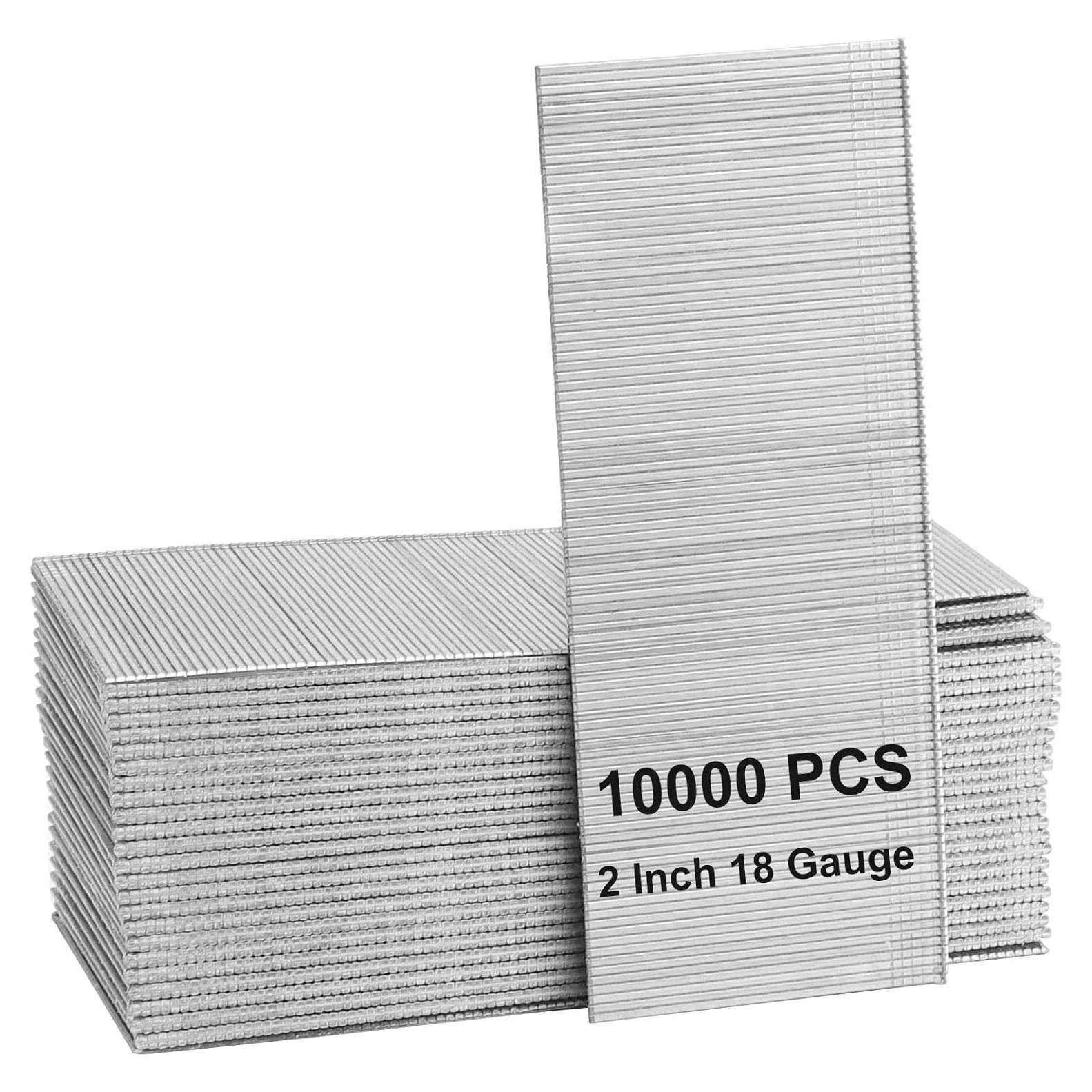 Clavos Brad Galvanizados ZOENHOU 10000 pcs 5.08 cm 18 Gauge