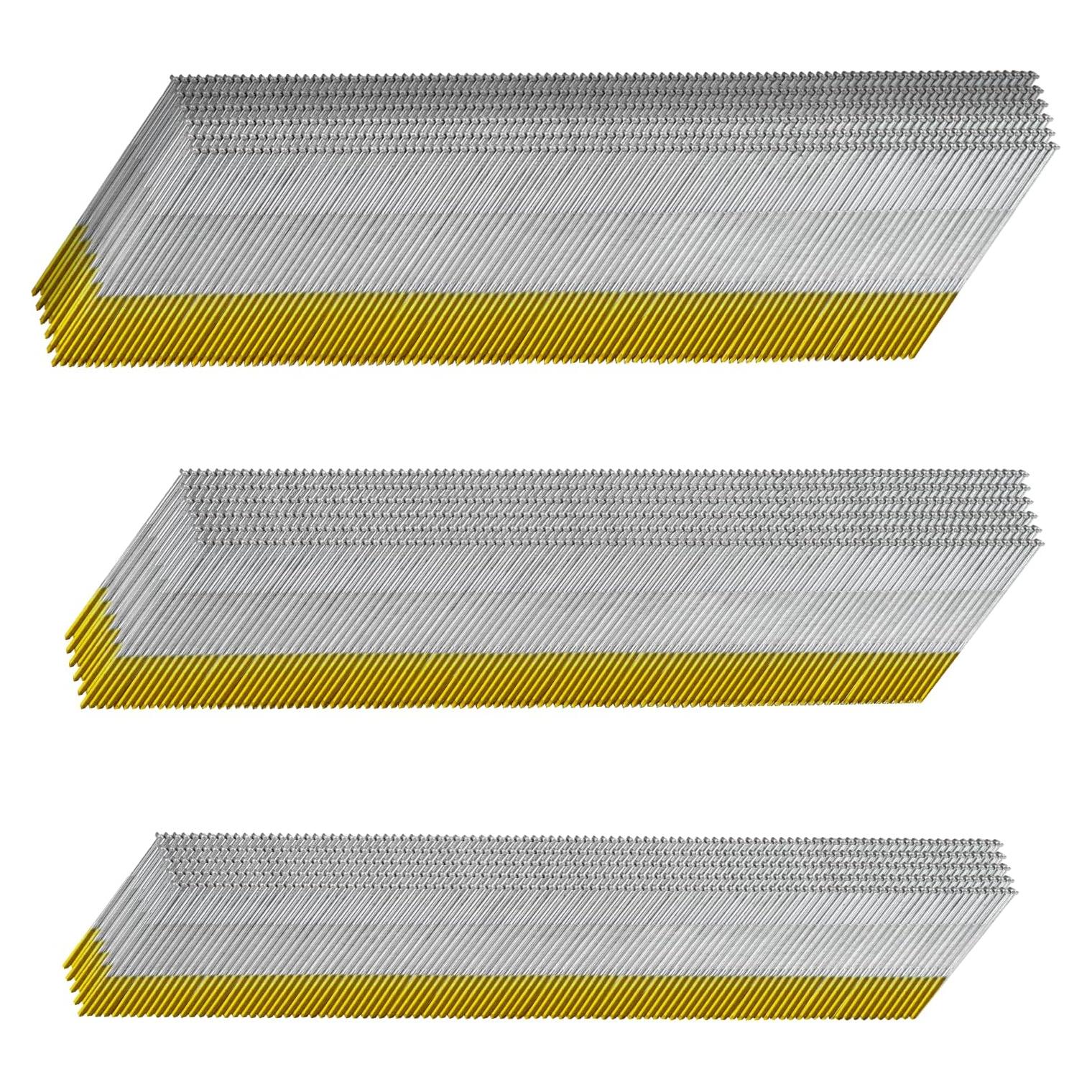 Clavos de Acabado Angulados 15 Gauge Galvanizados - 900 Piezas