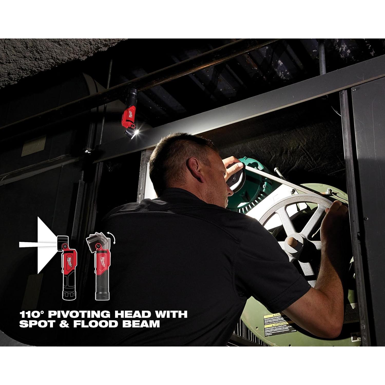 Linterna LED Recargable Milwaukee 500 Lúmenes USB