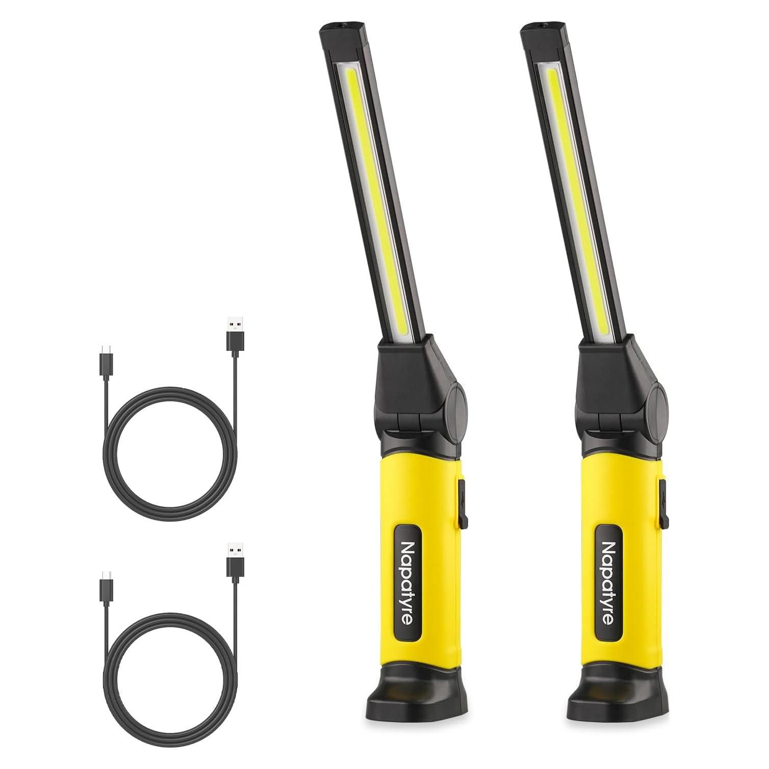 Luz de Trabajo LED Napatyre 1000 Lúmenes Recargable 2 Pzas