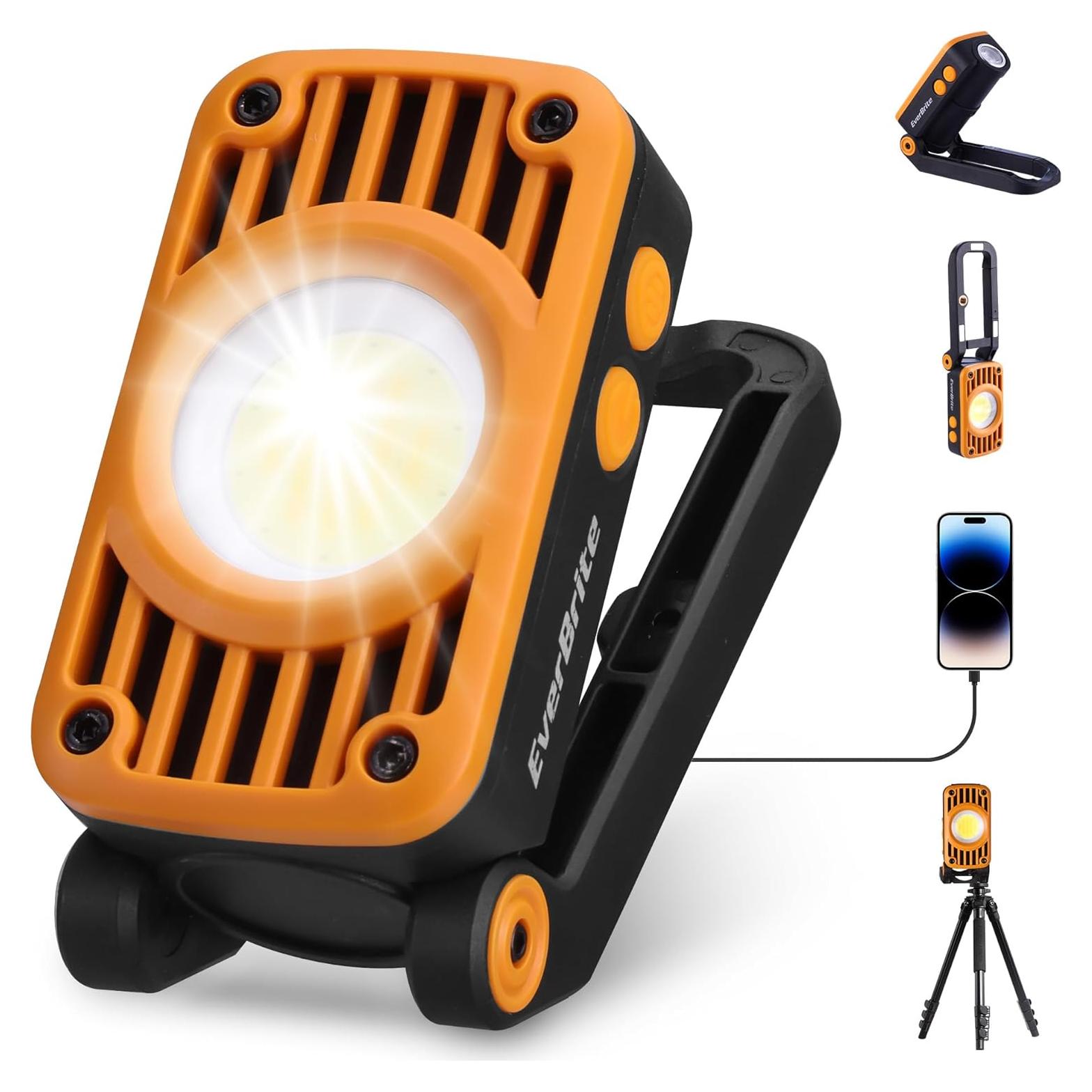 Luz de Trabajo Plegable Recargable EverBrite 1200 Lúmenes