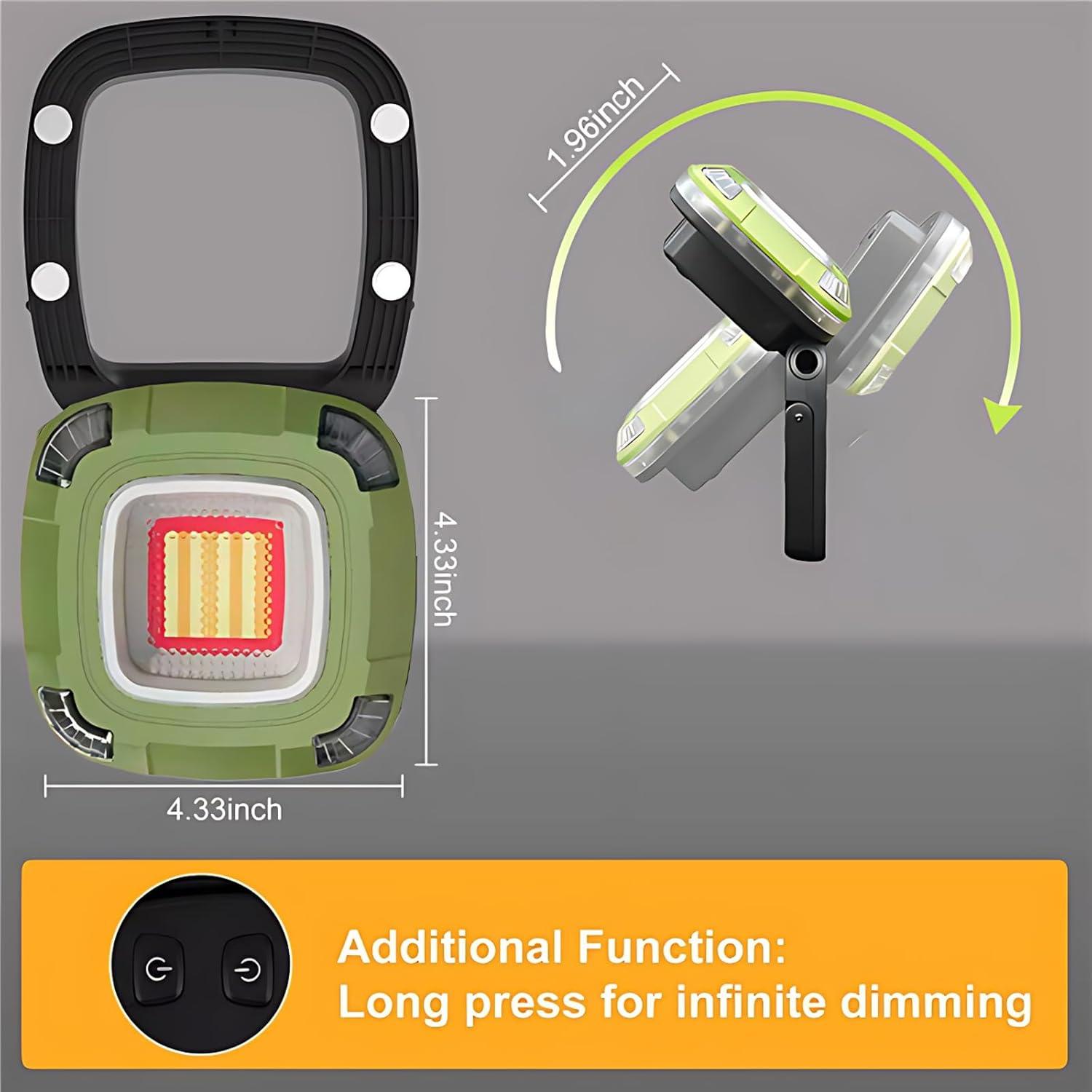 Luz de Trabajo LED Recargable StoneBrook 2000LM 10000mAh