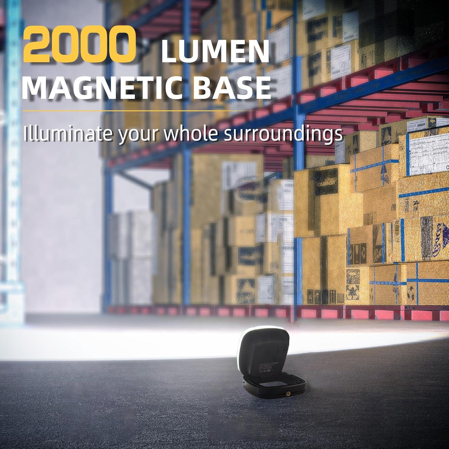 Luz de Trabajo LED Recargable StoneBrook 2000LM 10000mAh