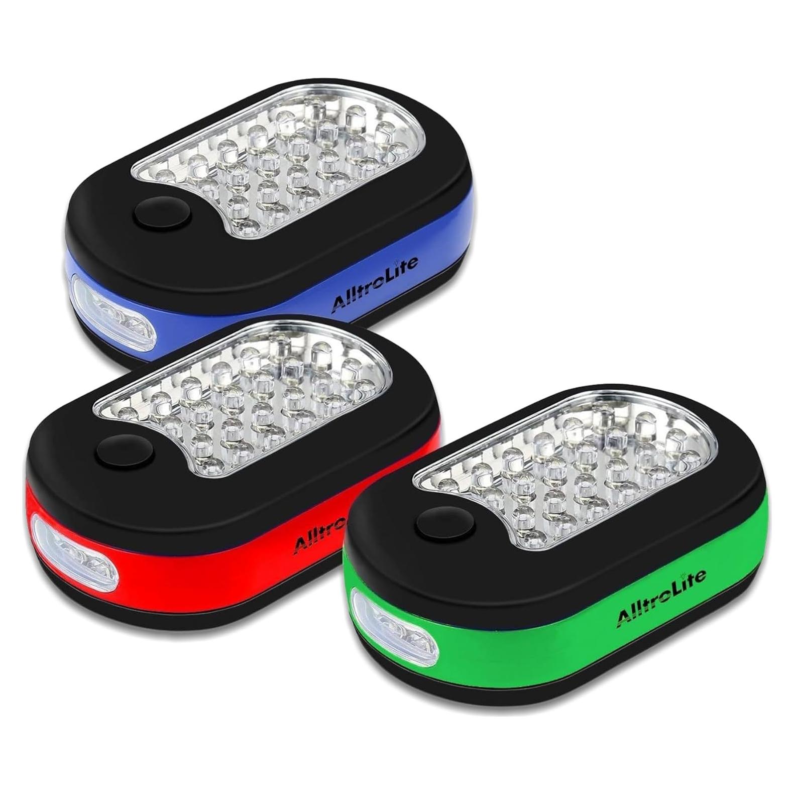 Paquete de 3 Luces de Trabajo LED AlltroLite Portátiles