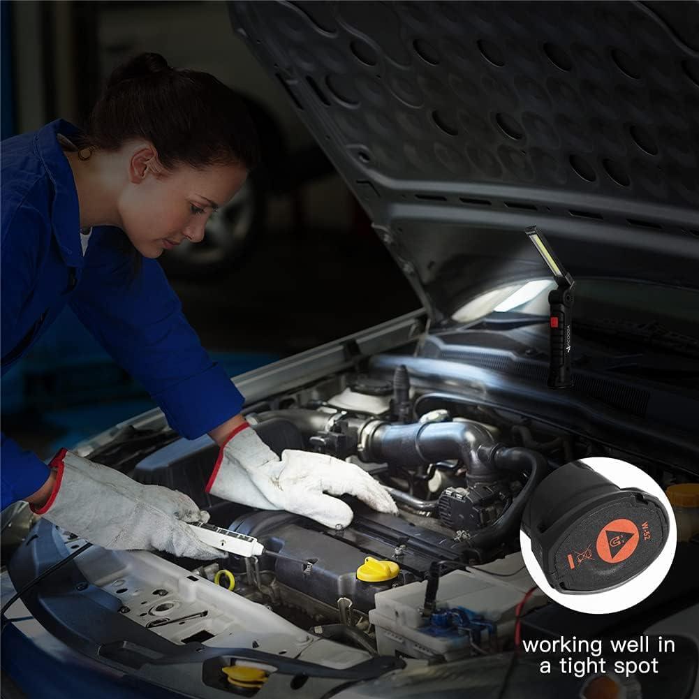 Luz de Trabajo LED VICOODA 4 Paquetes 360° Rotación USB C