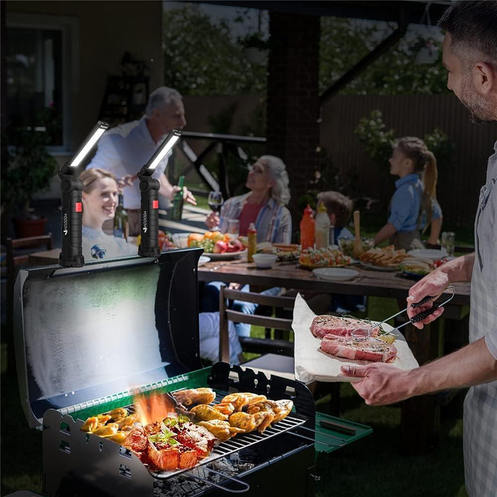 Luz de Trabajo LED VICOODA 4 Paquetes 360° Rotación USB C