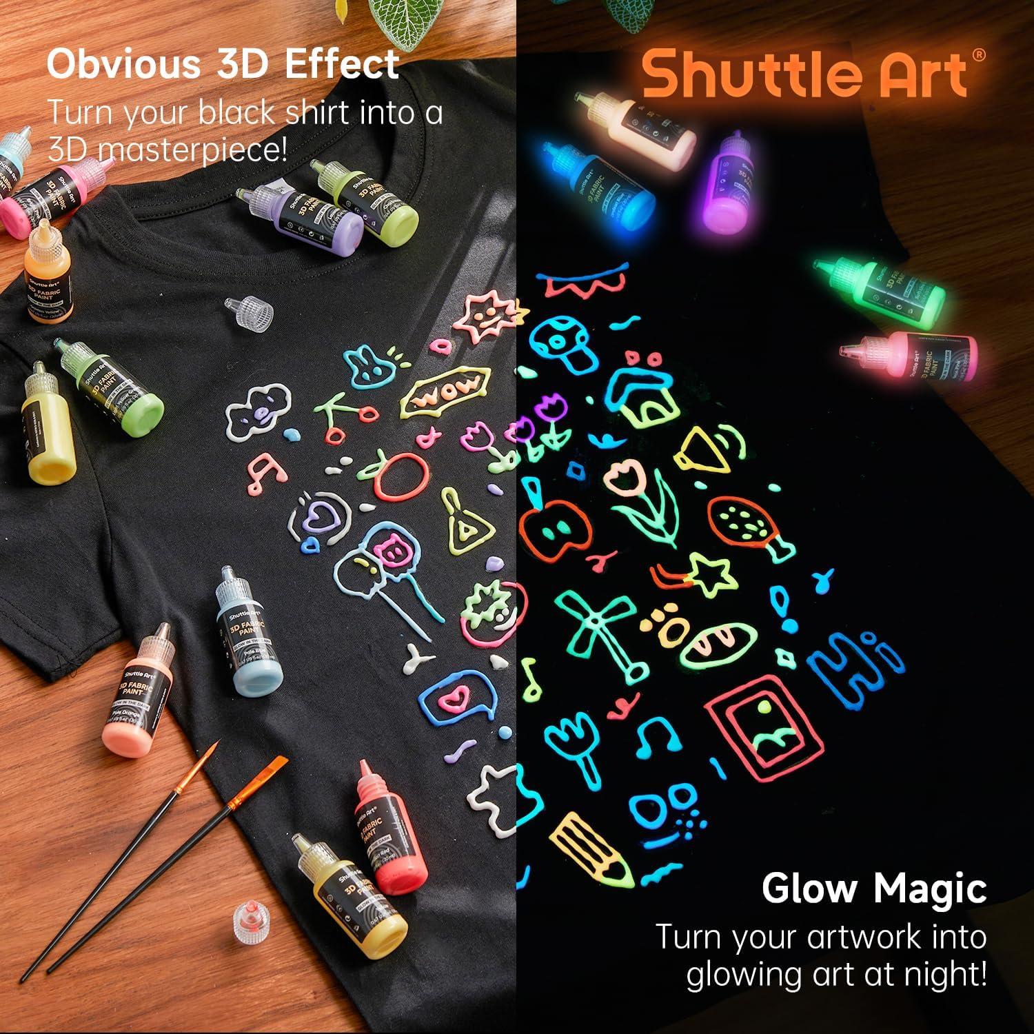 Pintura 3D para Tela Shuttle Art, 26 Colores Brillantes