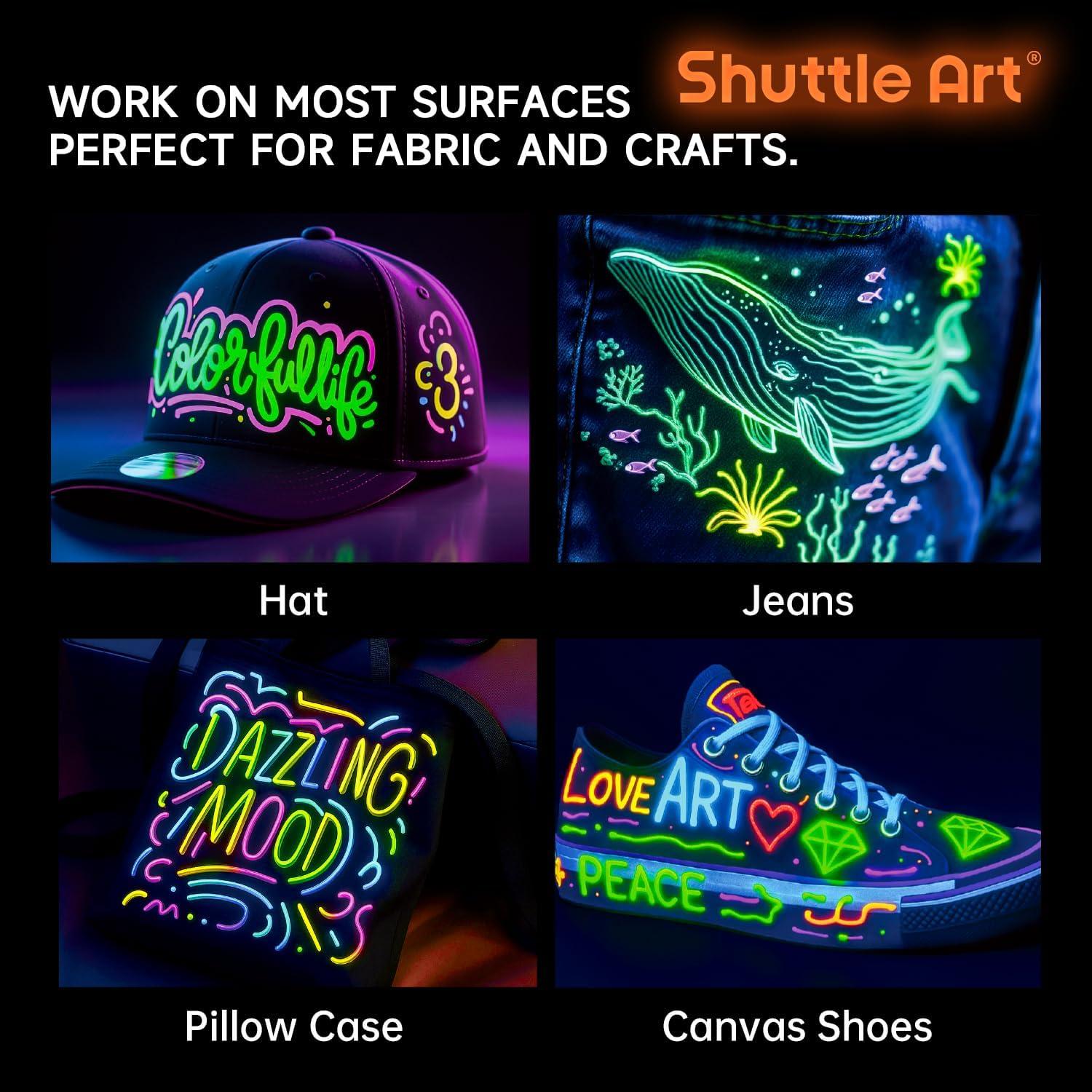 Pintura 3D para Tela Shuttle Art, 26 Colores Brillantes