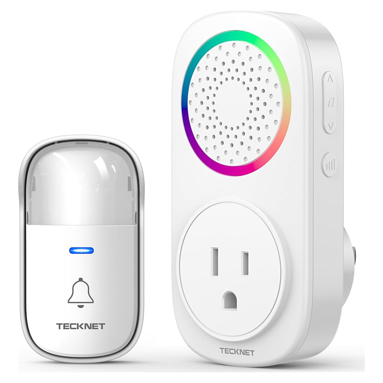 Timbre Inalámbrico Autopropulsado TECKNET - 60 Melodías, IP66