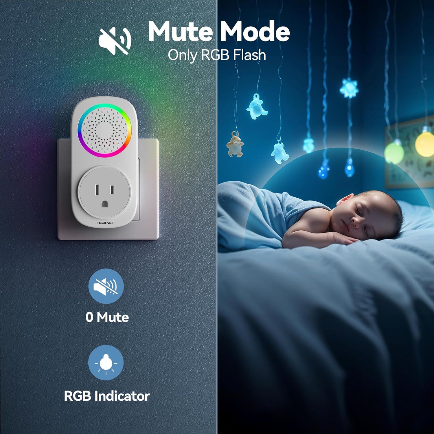 Timbre Inalámbrico Autopropulsado TECKNET - 60 Melodías, IP66