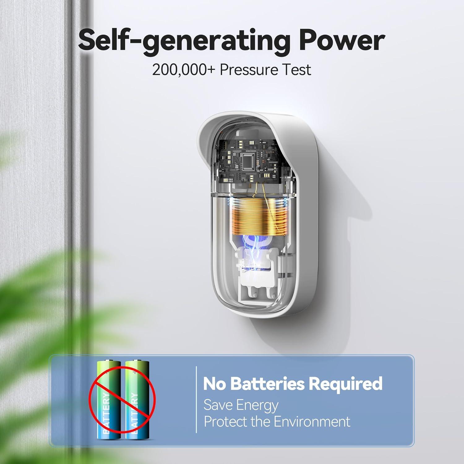 Timbre Inalámbrico Autopropulsado TECKNET - 60 Melodías, IP66