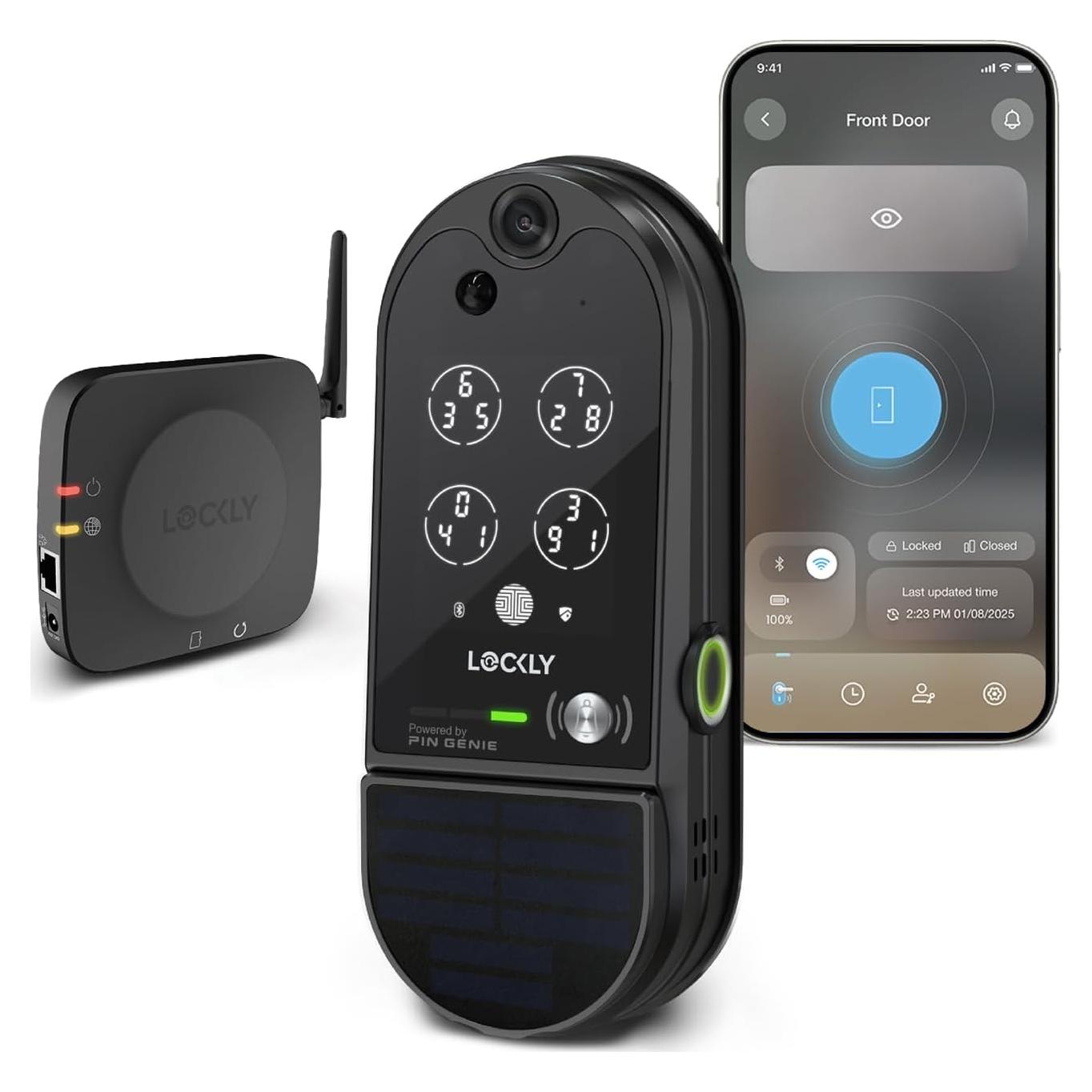 Cerradura Inteligente Lockly Vision Elite con Cámara HD y Timbre