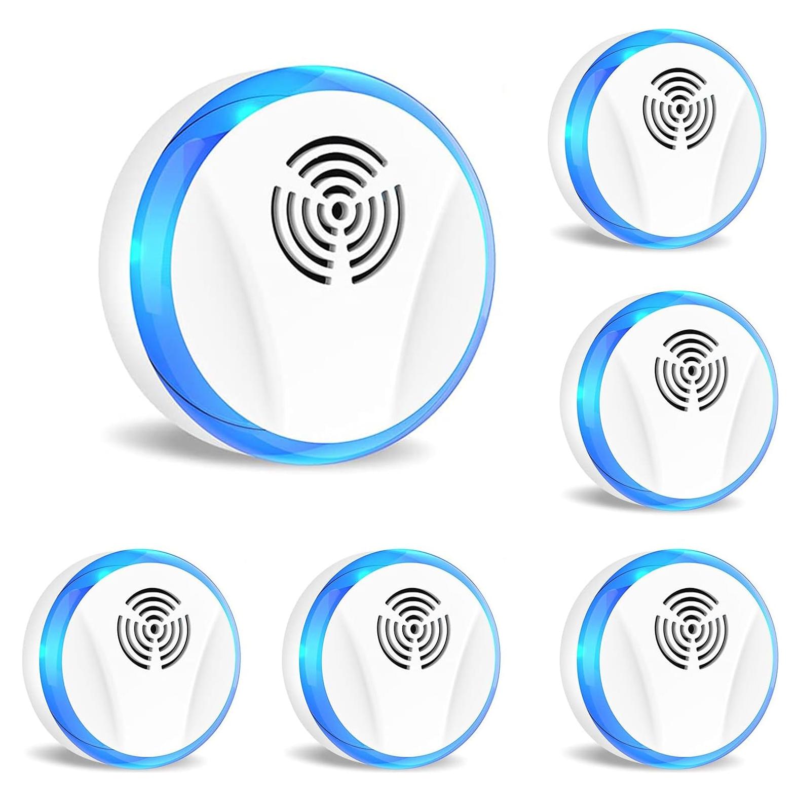 Repelente Ultrasónico de Plagas Genérico 6 Unidades Blanco