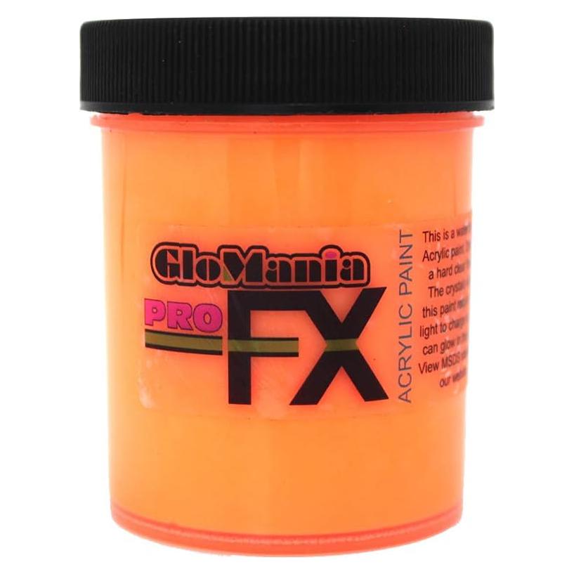 Pintura Acrílica Brillante Glomania Naranja 2 Onzas UV