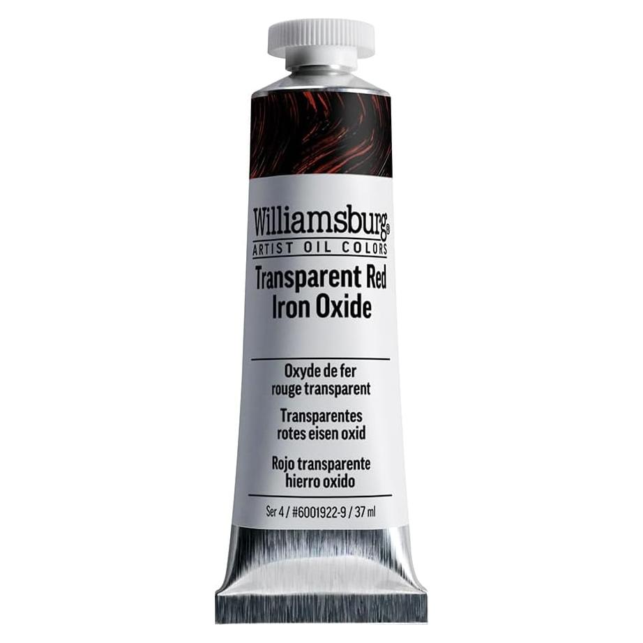 Pintura al Óleo Williamsburg 37 ml Óxido de Hierro Rojo Transparente