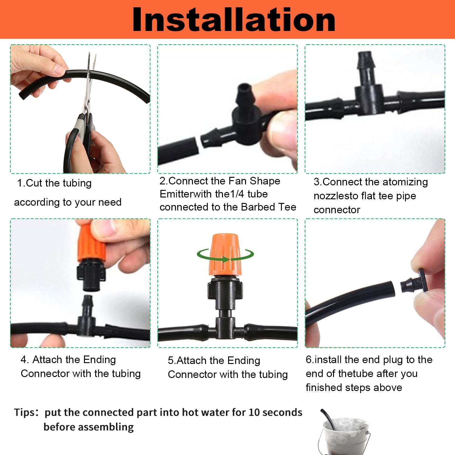 Kit de Riego por Goteo Biuonga 50M para Jardín y Invernadero