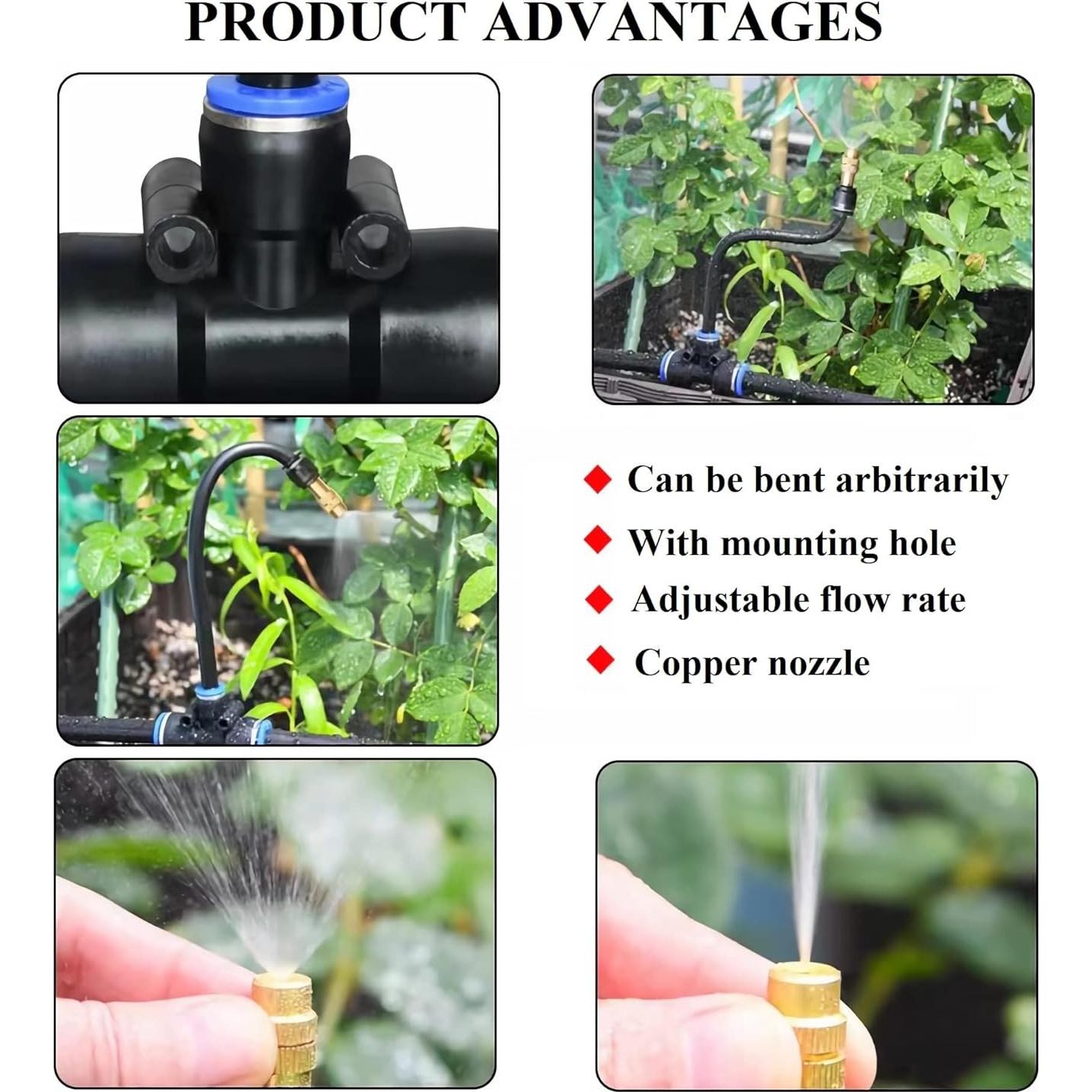 Kit de Riego por Goteo Automático WCBMIRRI con Temporizador