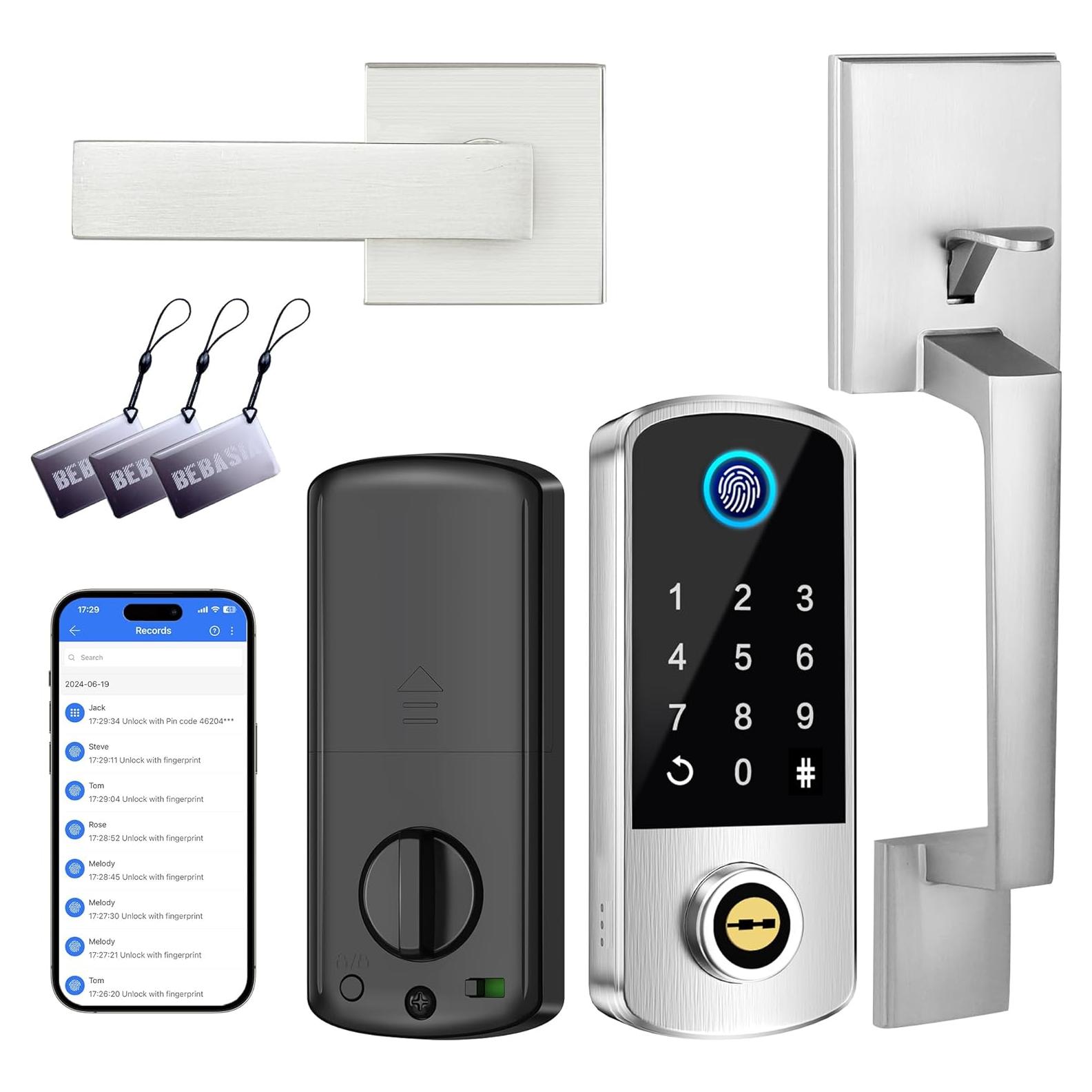 Cerradura Inteligente BEBASIA BA1 con Huella Dactilar y APP