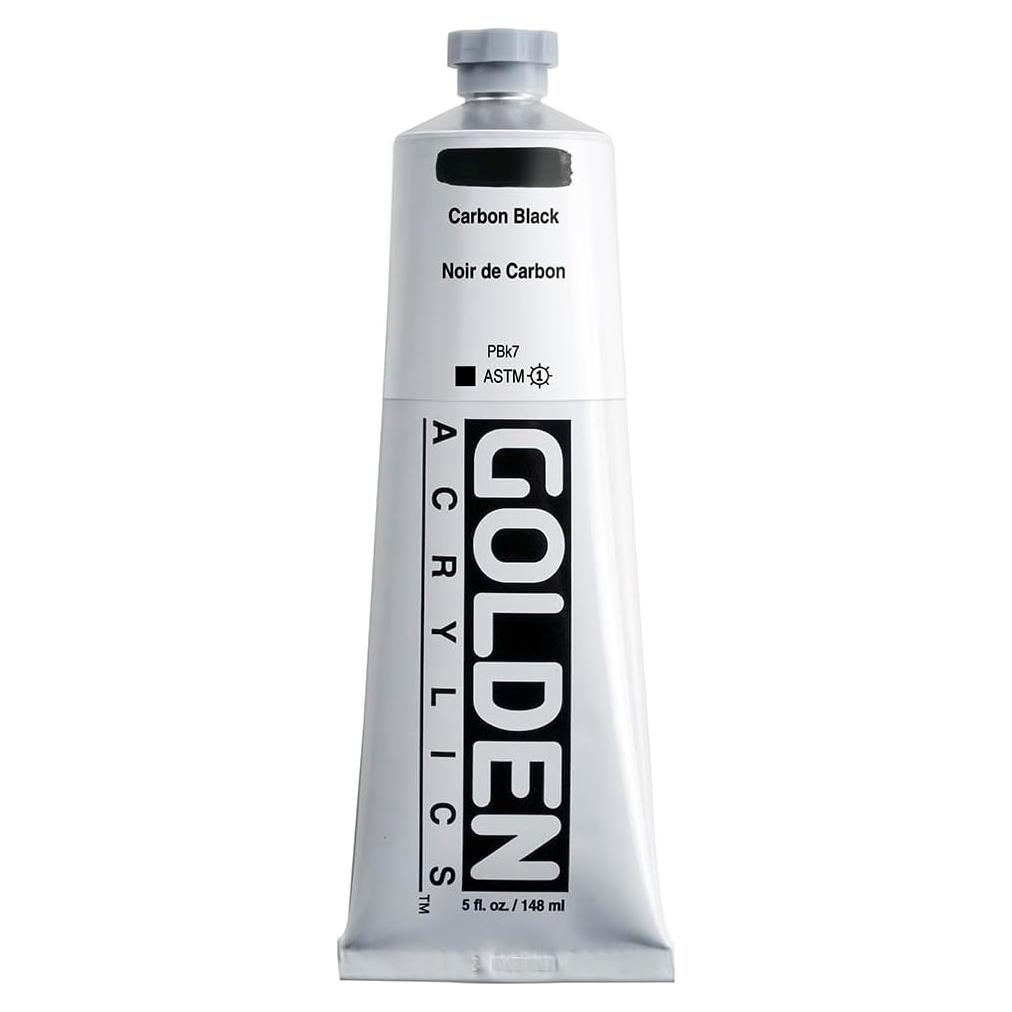 Pintura Acrílica Profesional Golden 148 ml Negro Carbón