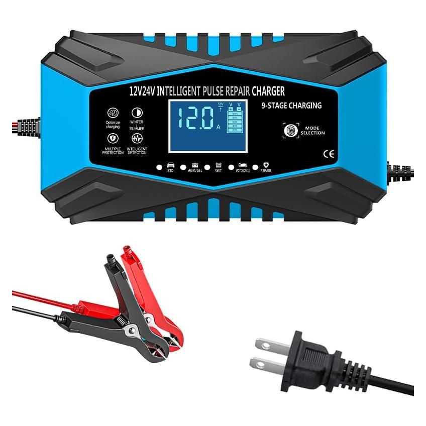 Cargador de batería inteligente 12V/24V Tianchang Baoda 12A