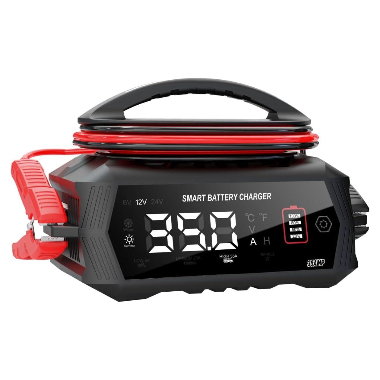 Cargador de Batería Inteligente Dght 6V 10A 12V 35A 24V 18A