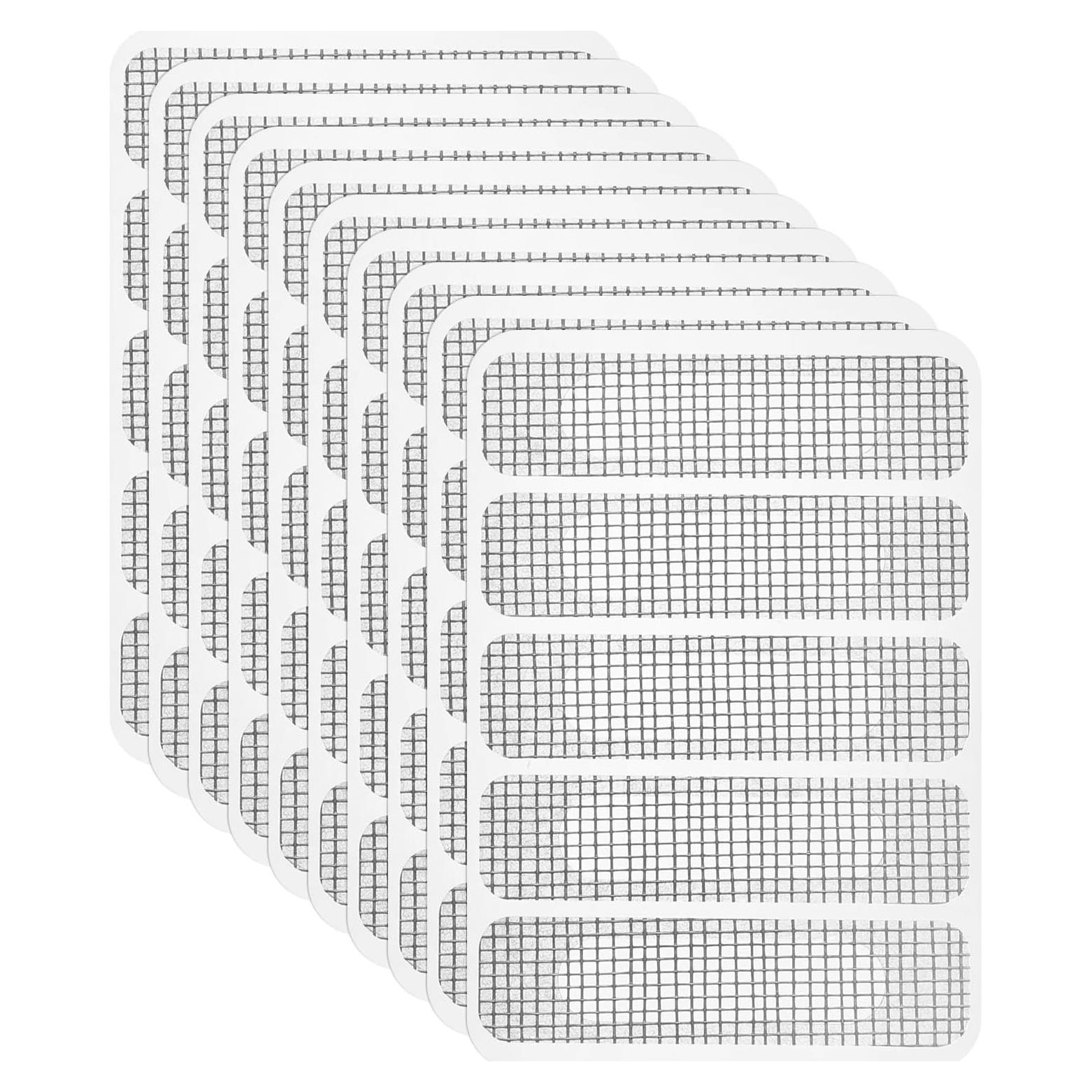 Kit de Reparación de Pantallas de Ventana uxcell - 10 Piezas, Cinta de Fibra de Vidrio 60mm x 15mm