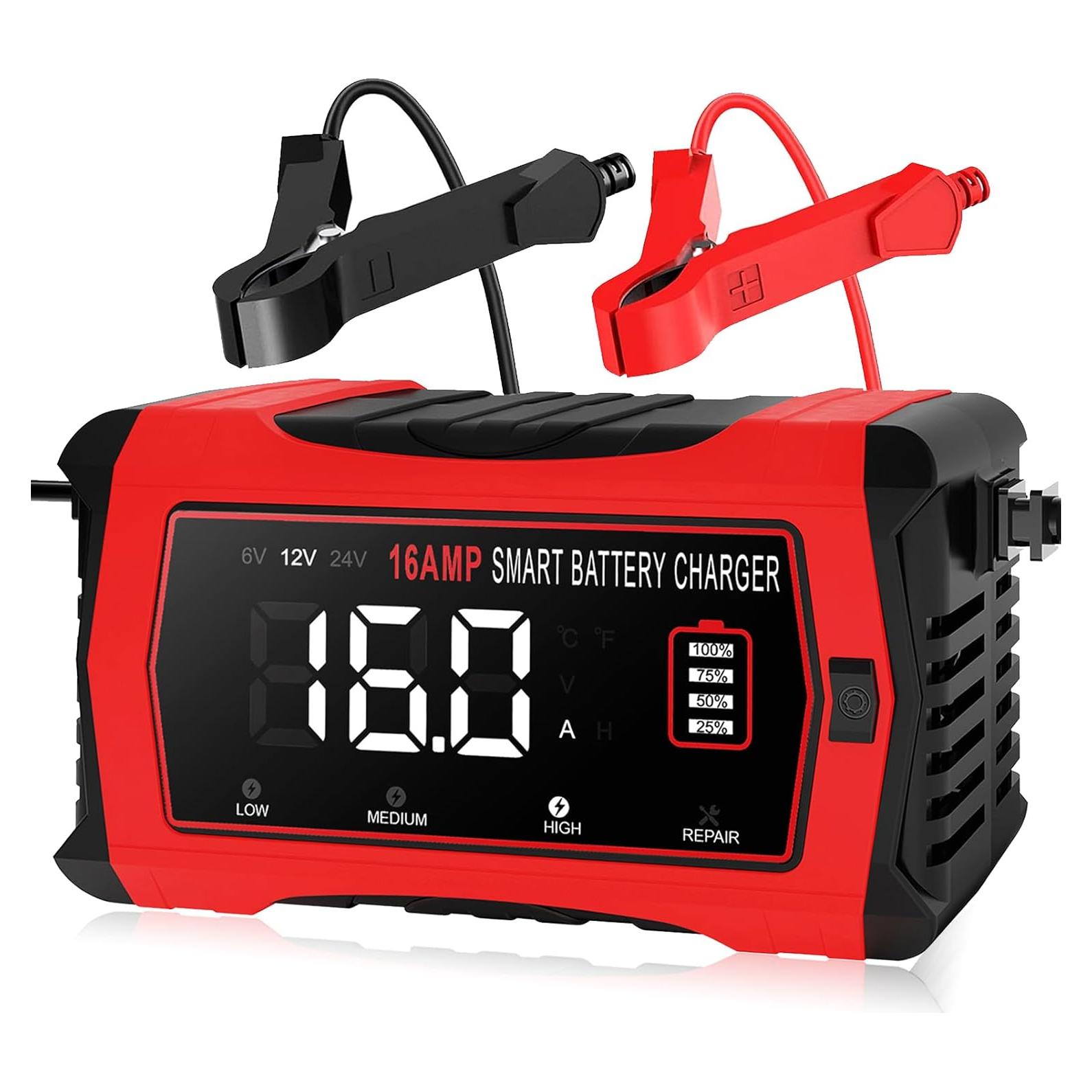 Cargador de Batería Inteligente Dght 16A 12V/24V Litio/Plomo