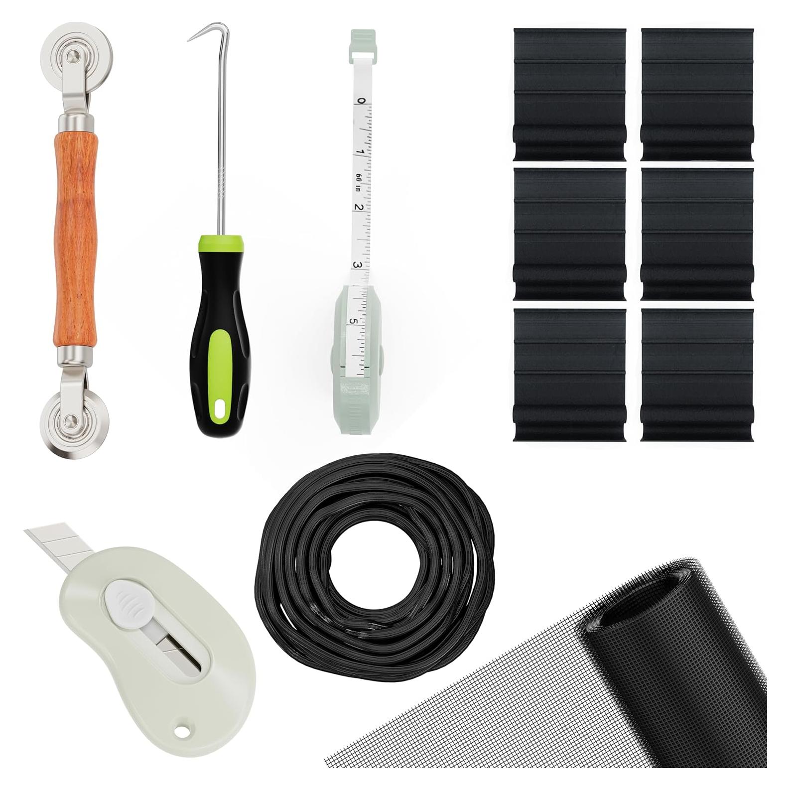 Kit de Reparación de Pantallas 12 Piezas BLANCH 48x119 cm Negro