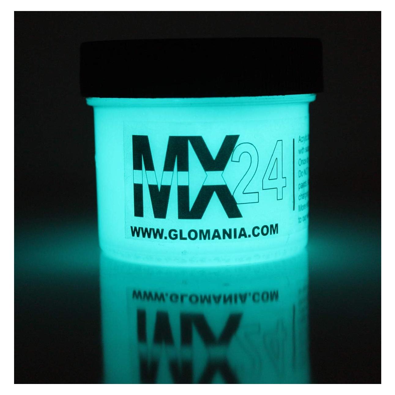 Pintura Brillante Aqua Glomania 1oz que Brilla en la Oscuridad