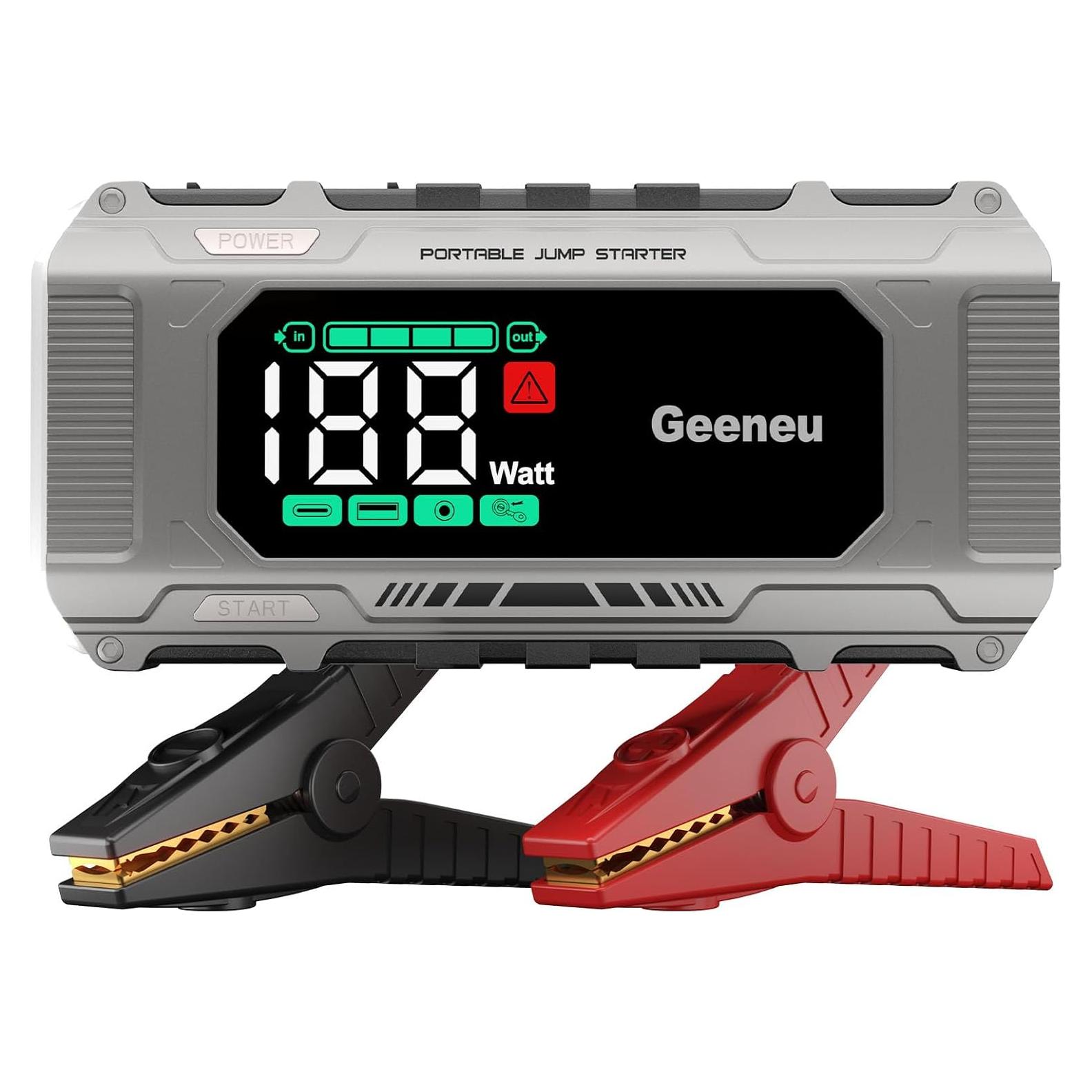 Arrancador de Batería Geeneu W26 8000A 65W Carga Rápida