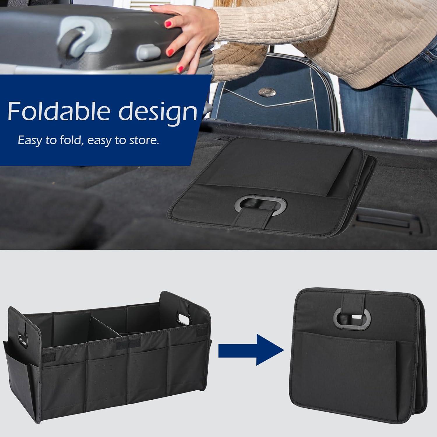 Organizador de Maletero Plegable DEEZOMO 63L Impermeable Negro