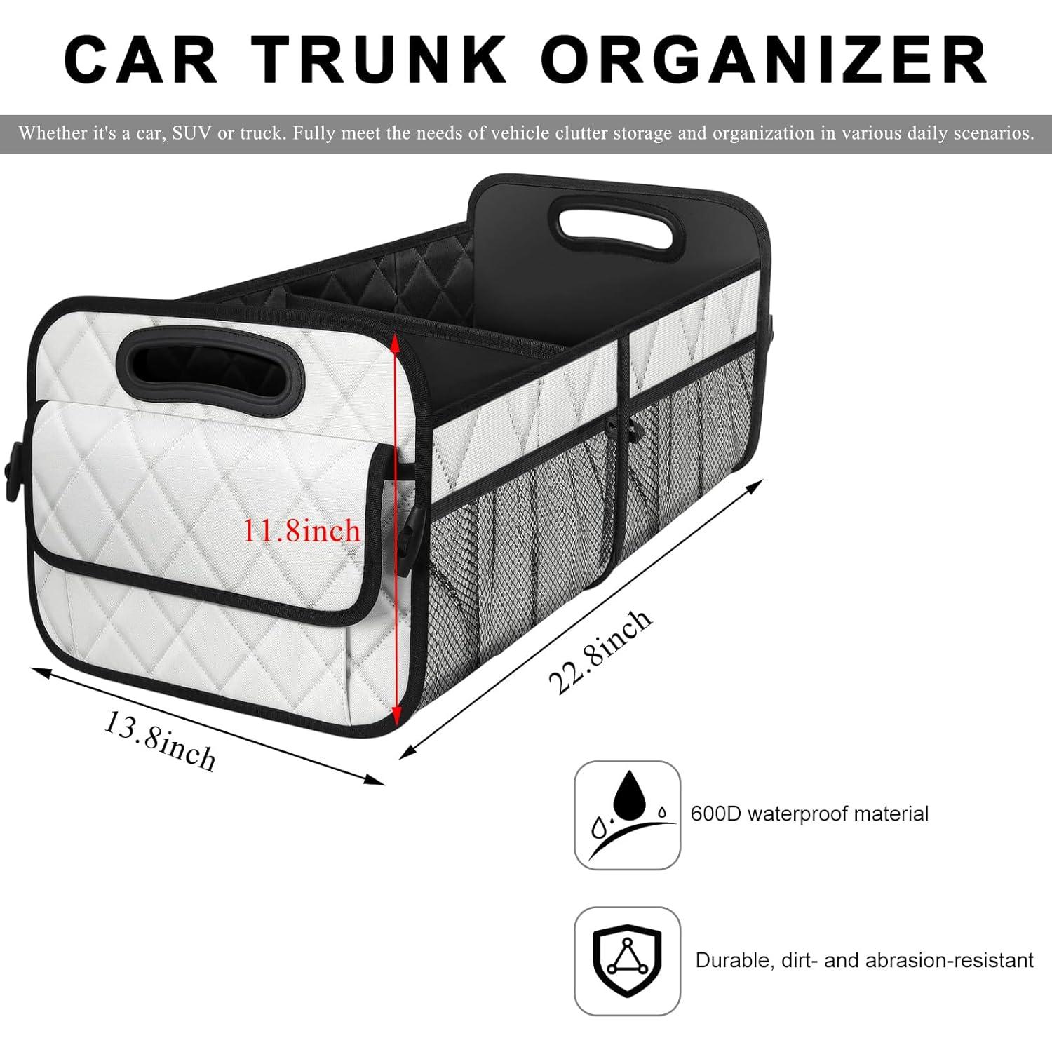 Organizador de Maletero de Coche NYTKL Blanco Impermeable