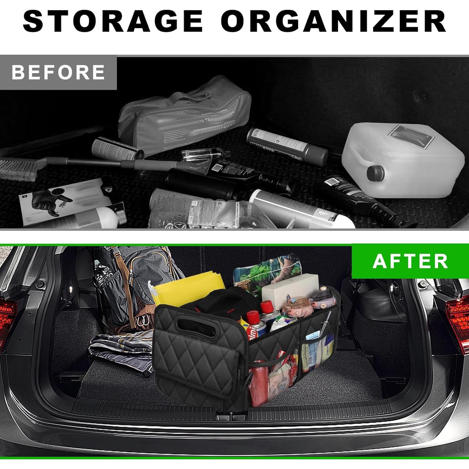 Organizador de Maletero de Coche NYTKL Blanco Impermeable